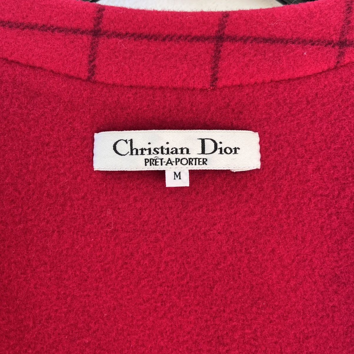 Christian Dior Monsieur Christian Dior CD Prêt-à-Porter Red Check Size S / US 4 / IT 40 - 12 Thumbnail