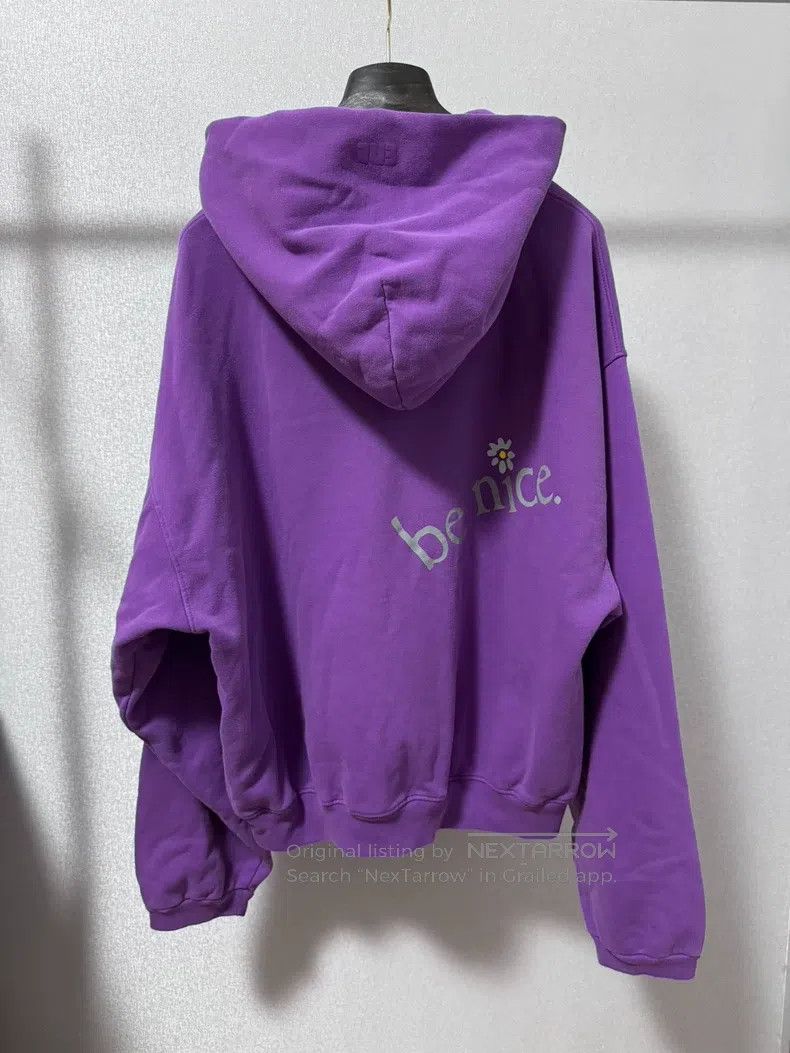 ERL ERL Venice Purple Daisy Letter Printed Hooded Sweatshirt, Size US XL / EU 56 / 4 - 2 Thumbnail