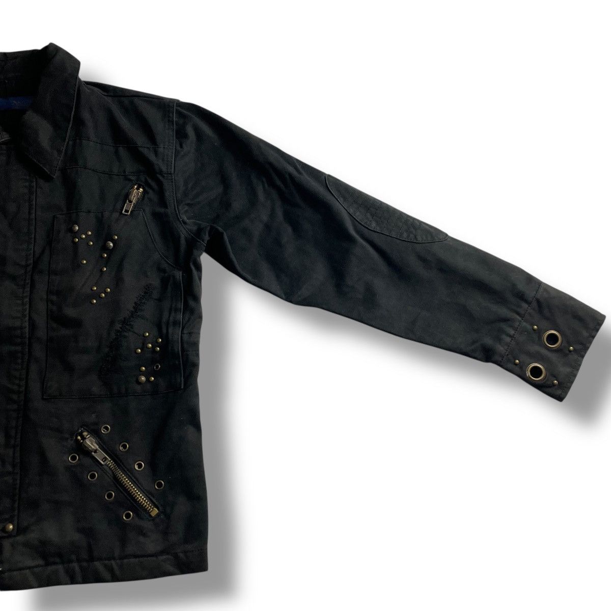 Isamu Katayama Backlash 🇯🇵 RIOT MULTIPOCKET SPIKE PUNK GOTHIC JACKET Size US M / EU 48-50 / 2 - 17 Thumbnail
