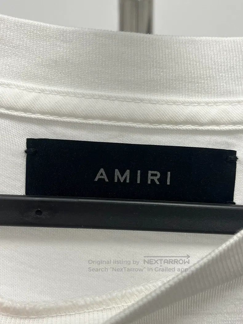 Amiri Amiri Size M White logo logo slogan short sleeve T-shirt Size US M / EU 48-50 / 2 - 4 Thumbnail