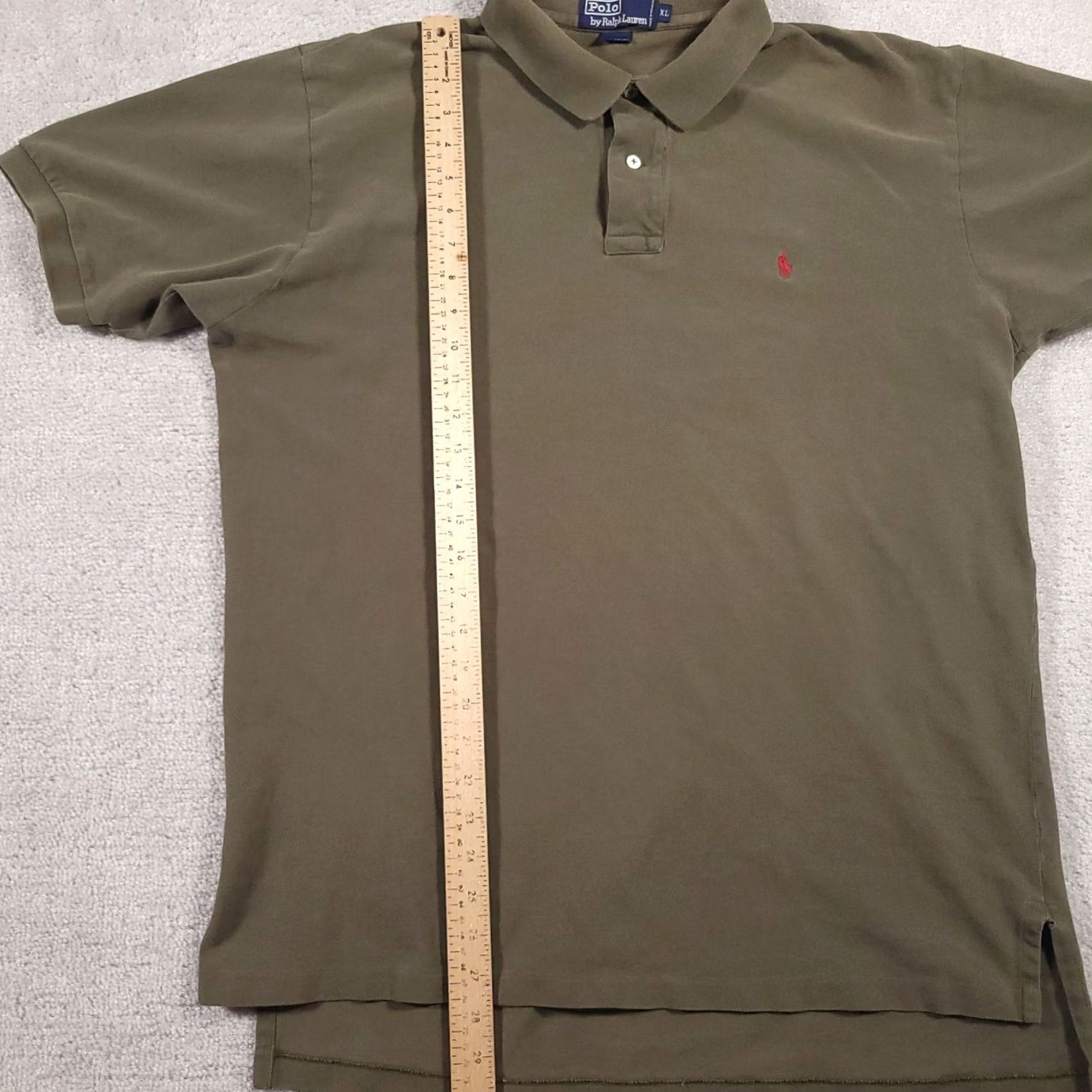 Ralph Lauren Ralph Lauren Polo Shirt Mens XL Pony Red Logo Rugby Preppy Golf Brown Grunge Size US XL / EU 56 / 4 - 5 Thumbnail