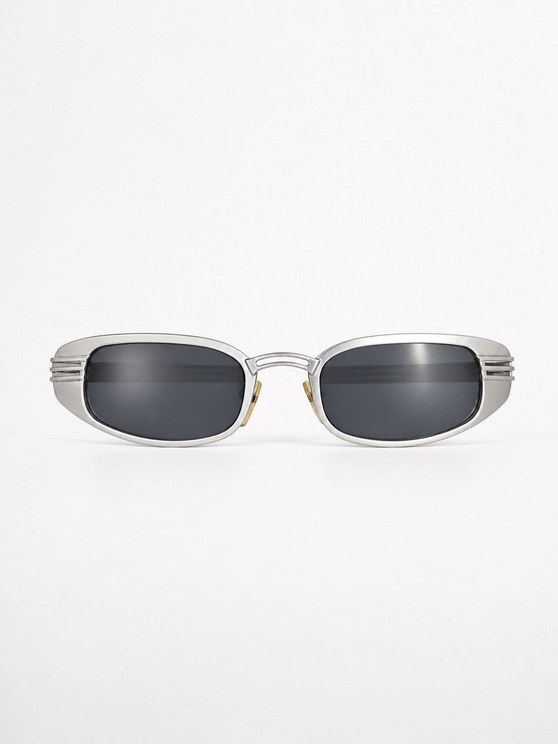 Yohji Yamamoto Yohji Yamamoto Archive Narrow Silver Metal Sunglasses Japan Size ONE SIZE - 1 Thumbnail