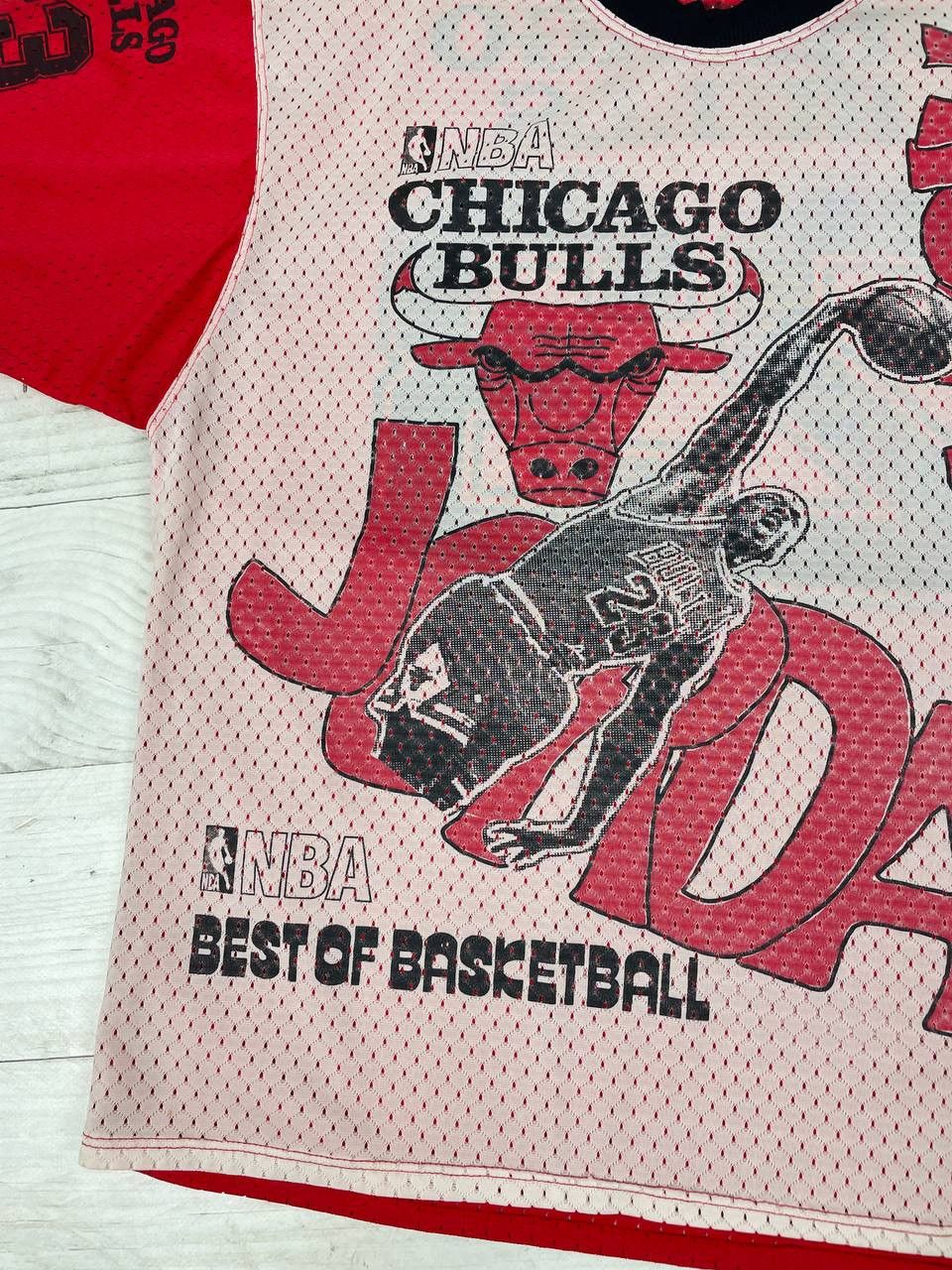 NBA Vintage Michael Jordan Chicago Bulls 90s T-Shirt Jersey AOP Size US XL / EU 56 / 4 - 9 Thumbnail