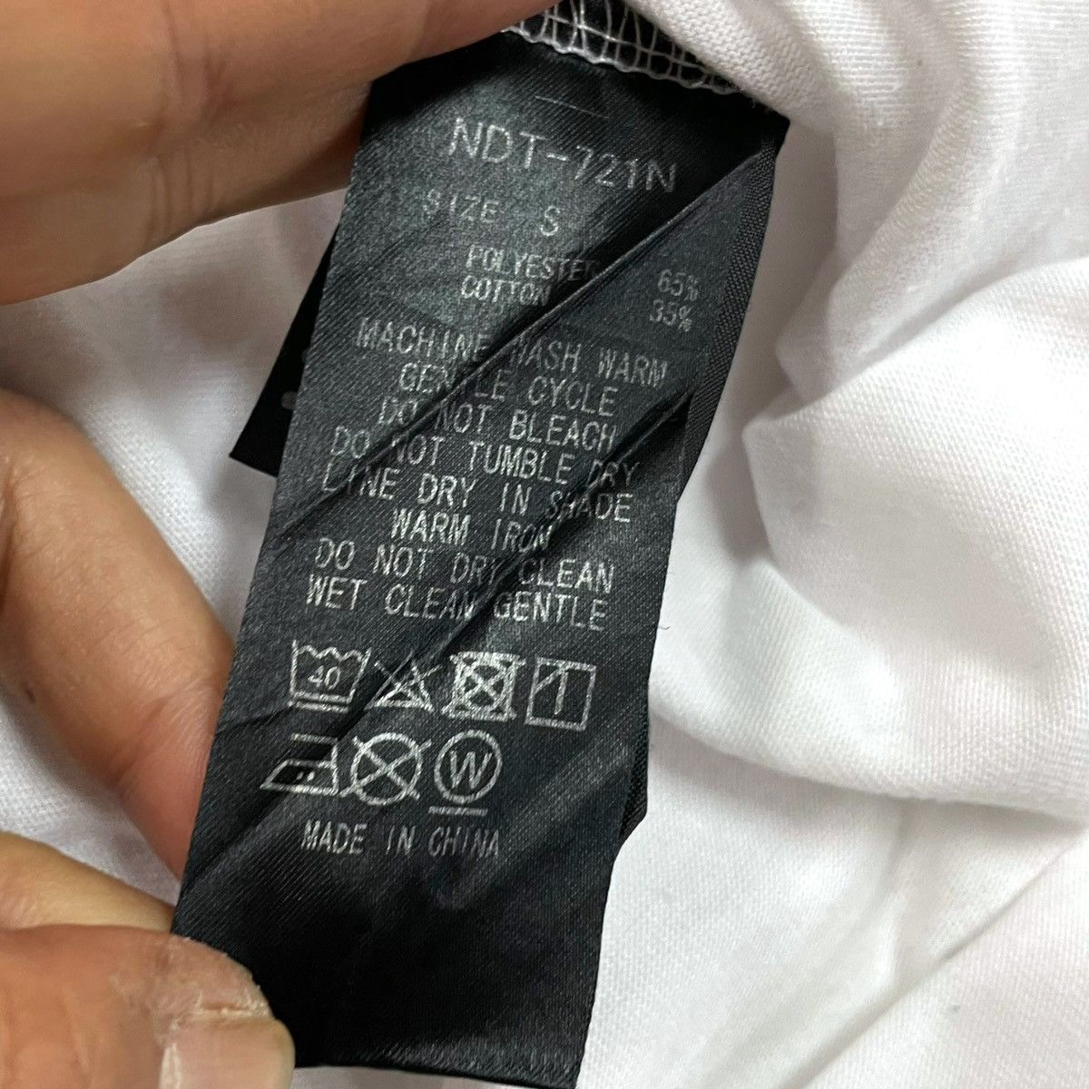Number (N)ine Number (N)ine DENIM Basic White Tee Size US S / EU 44-46 / 1 - 10 Thumbnail