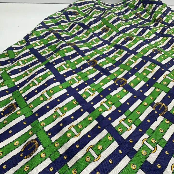 Gucci Gucci Green Patterned Silk Long Skirt-2507 Size M / US 6-8 / IT 42-44 - 5 Thumbnail