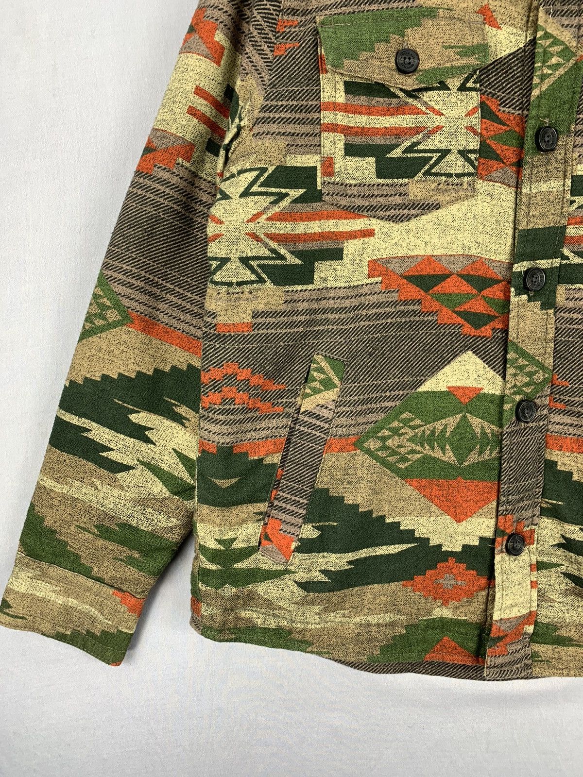 American Eagle Outfitters Navajo Button Up Flannel Jacket Size US L / EU 52-54 / 3 - 3 Thumbnail