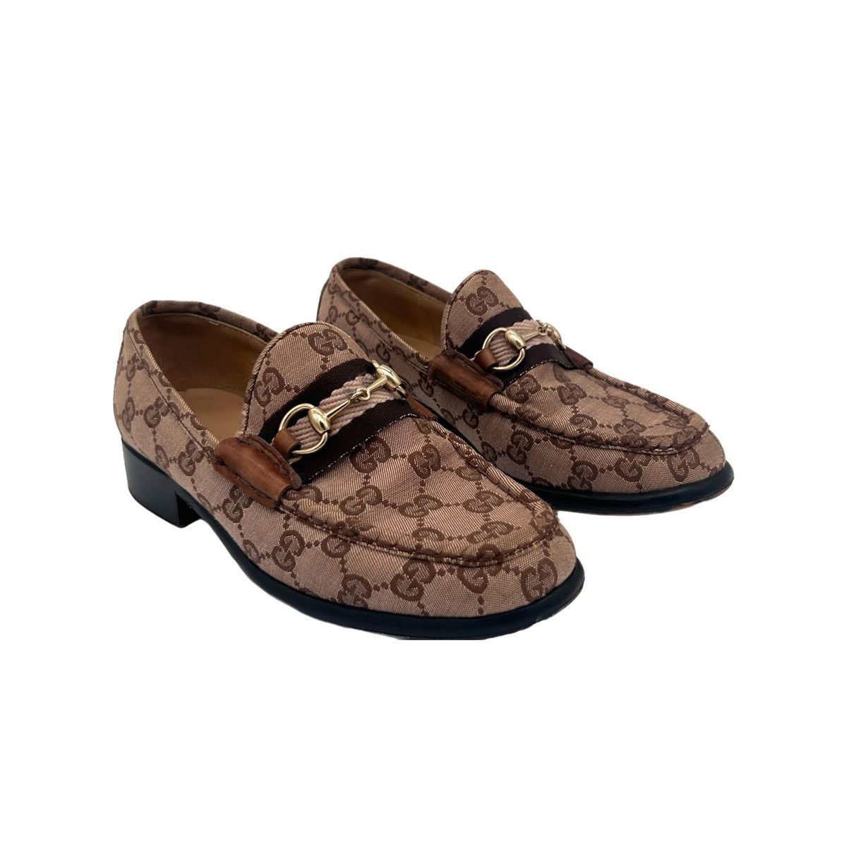 Gucci Vintage Beige Gucci Horsebit Loafers (US 5) Size US 5 / IT 35 - 5 Thumbnail