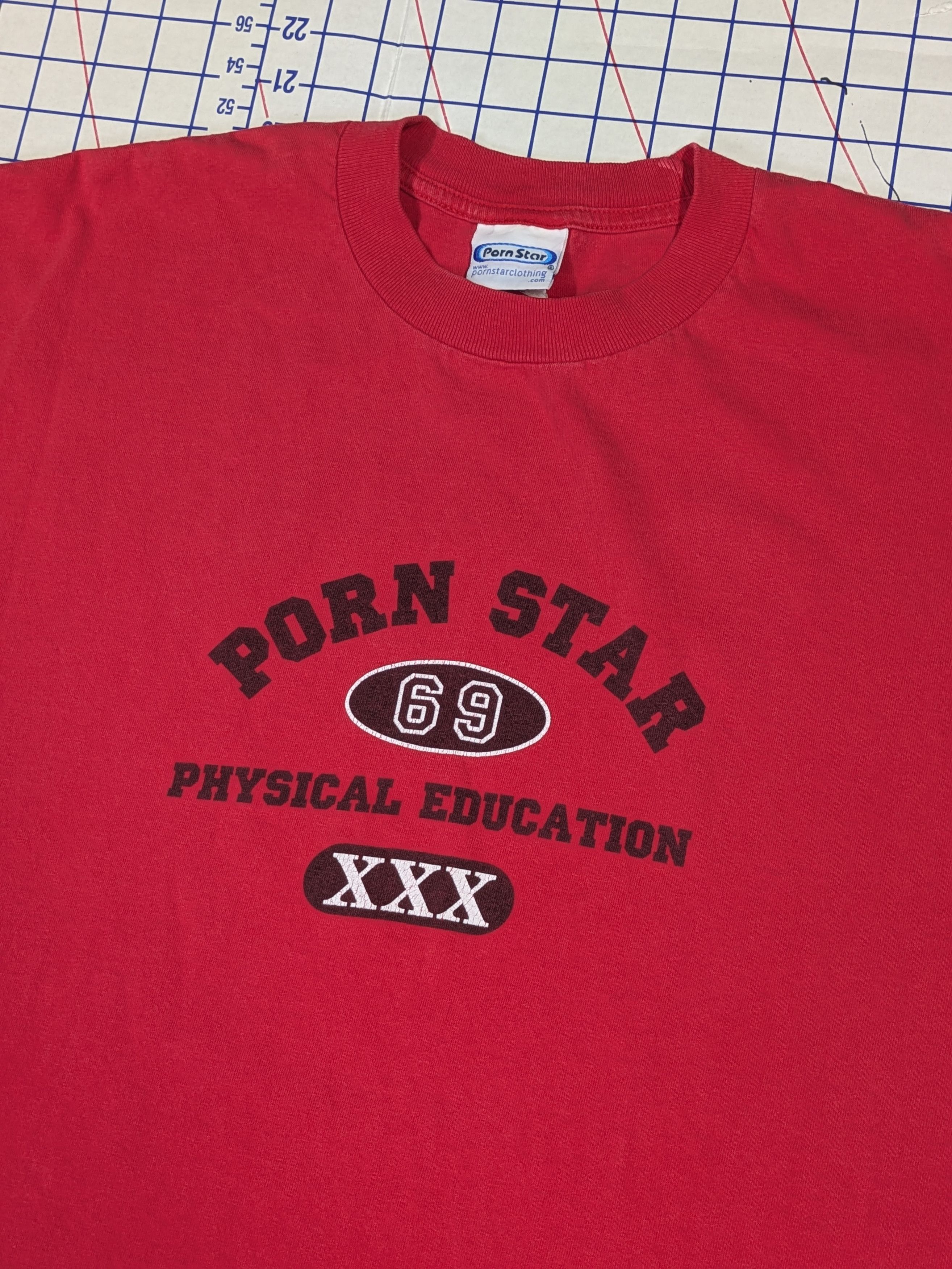 Porn Star Physical Education PE Shirt Vintage 90s Skater