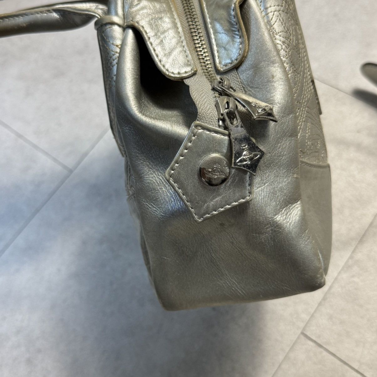 Vivienne Westwood vivienne westwood orb Yasmine Silver Hand Bag Size ONE SIZE - 4 Thumbnail