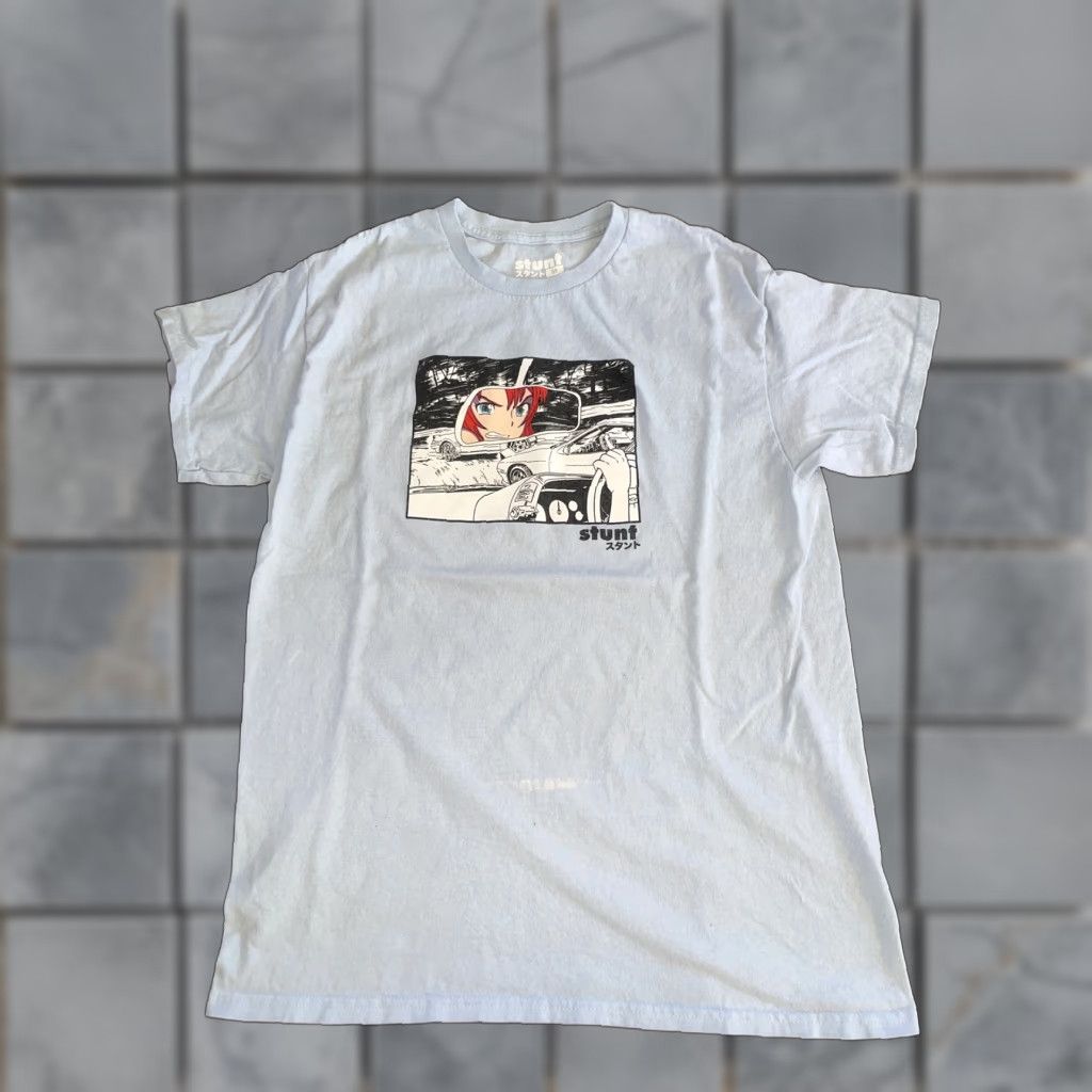Vintage Stunt T-Shirt Men M Blue 18x26 Cars Anime Import Size US M / EU 48-50 / 2 - 1 Thumbnail