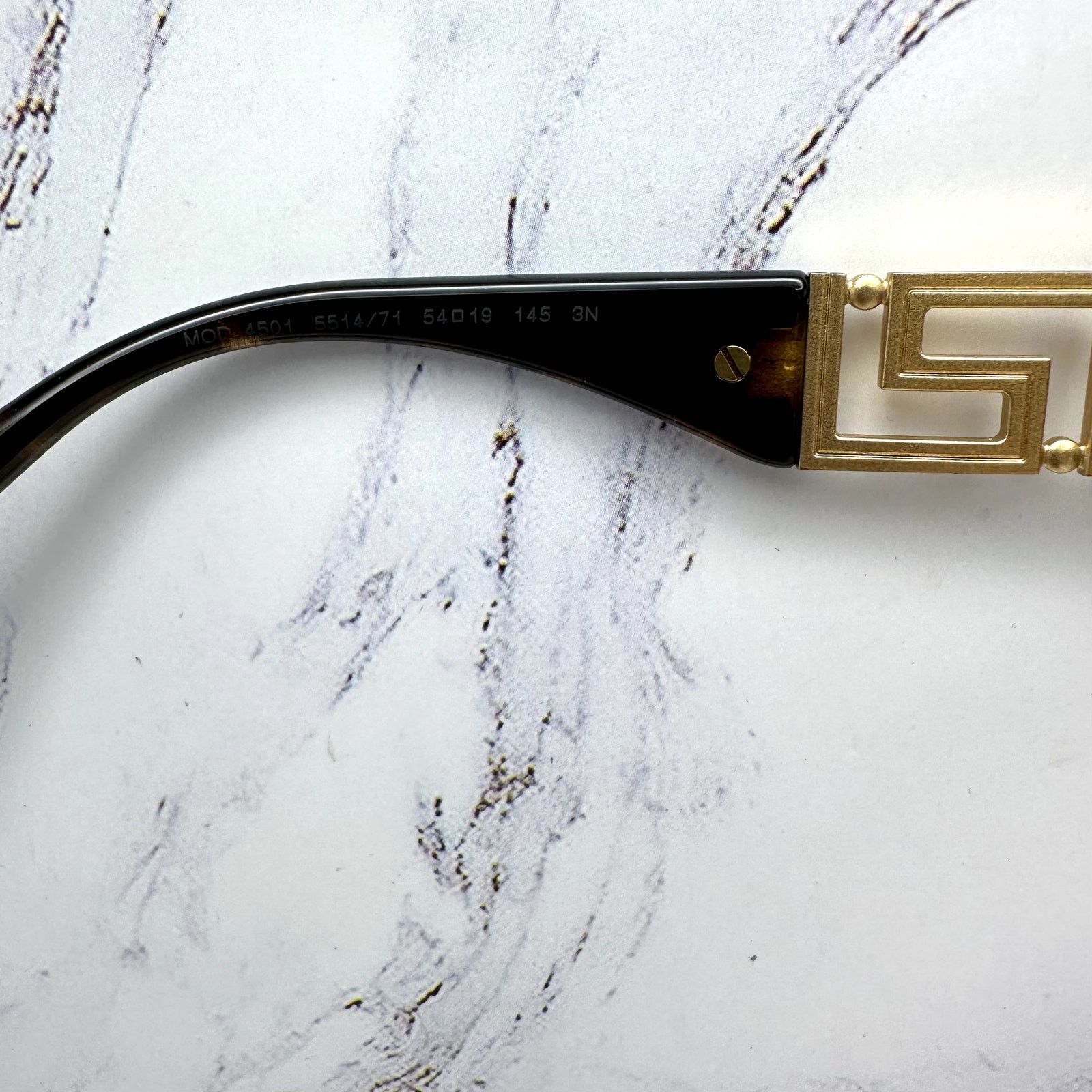 Versace New VERSACE Sunglasses Brown Gold Acetate & Metal Cat Eye Size ONE SIZE - 9 Thumbnail