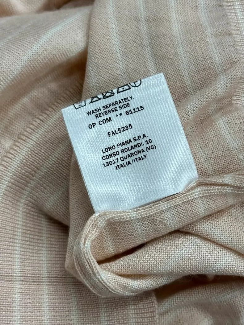 Loro Piana LORO PIANA Pink striped cashmere knit top Size S / US 4 / IT 40 - 7 Thumbnail