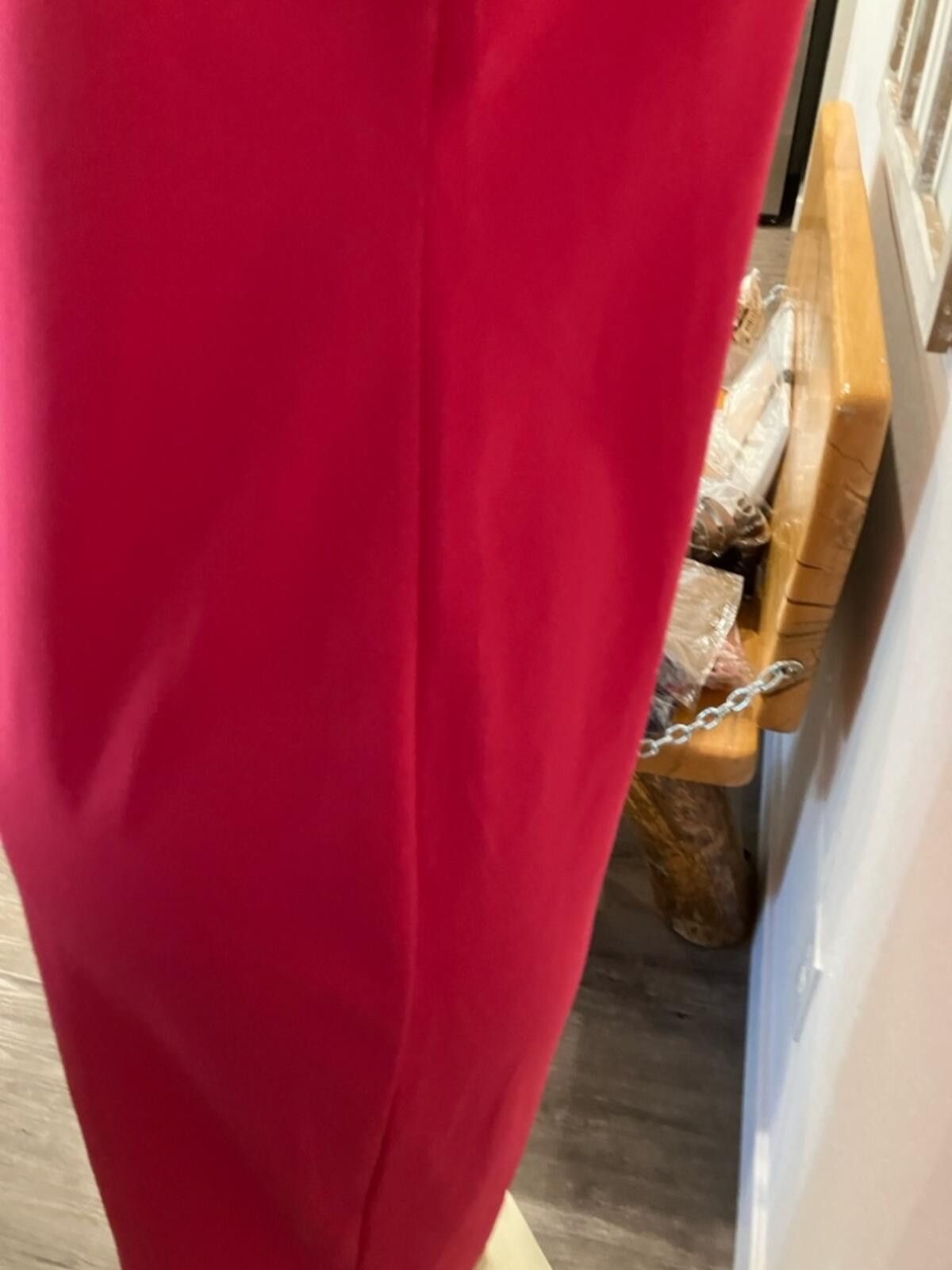 Zara Zara Hot Pinkish Red Mini Slip Dress with Cowl Neckline Size M / US 6-8 / IT 42-44 - 10 Thumbnail