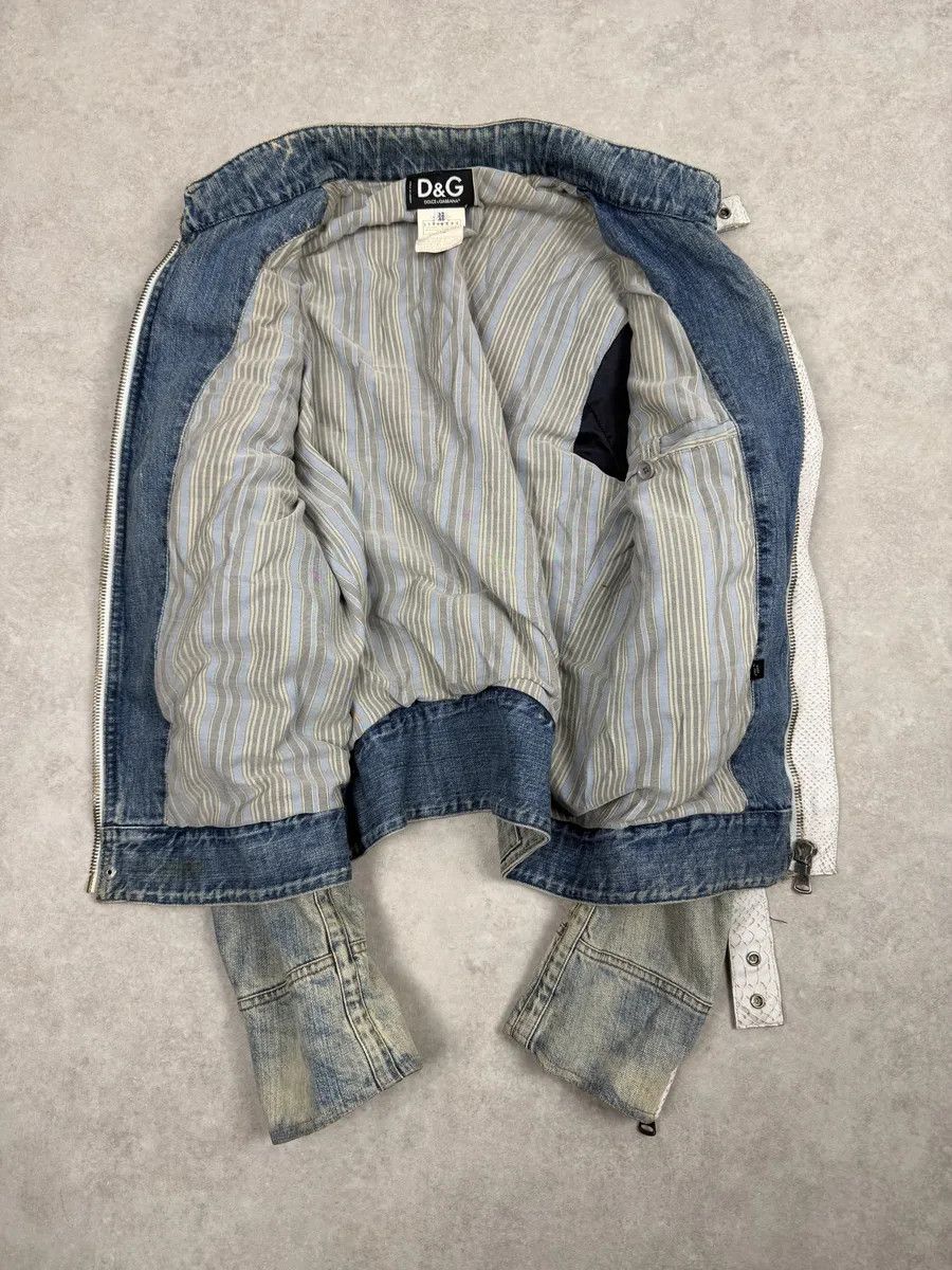 Dolce & Gabbana SS2005 Dolce & Gabbana Blue Apocalyptic Denim Jacket Size US S / EU 44-46 / 1 - 8 Thumbnail