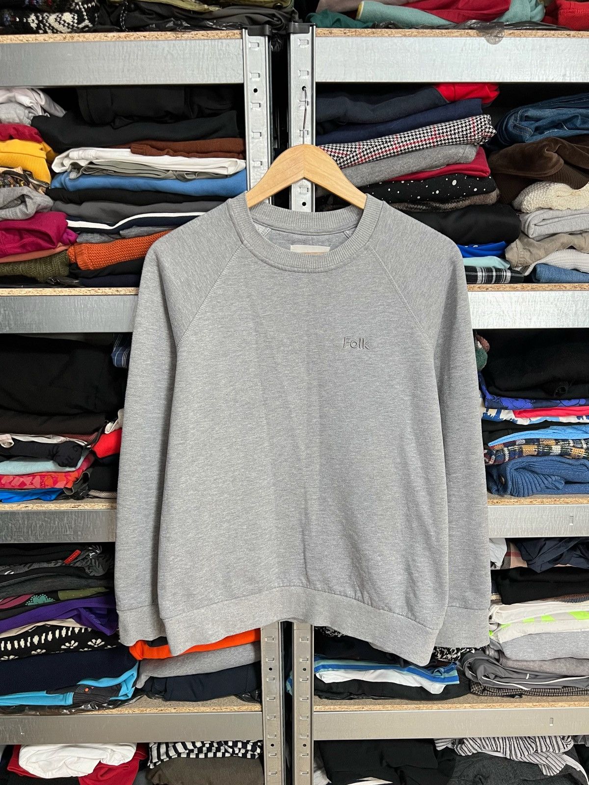 Folk Men’s Folk Gray Sweatshirt Long Sleeve Pullover Logo Size 2 Size US S / EU 44-46 / 1 - 1 Thumbnail