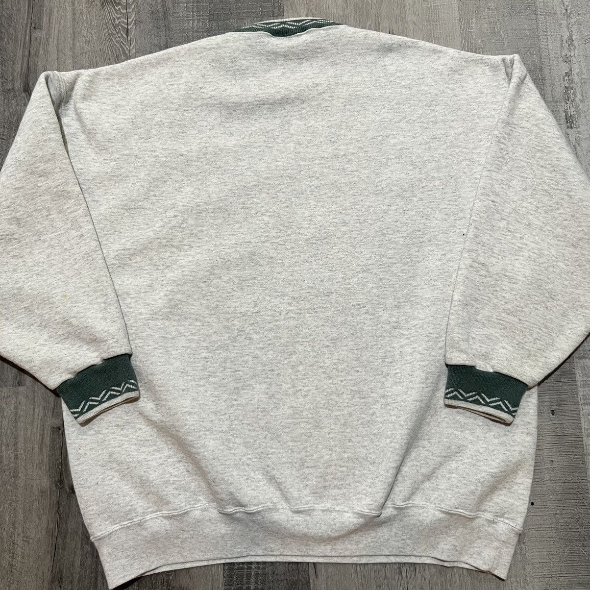 Vintage VTG George Washington HS Denver Grey/Green 90s Sweatshirt Size US XXL / EU 58 / 5 - 2 Thumbnail