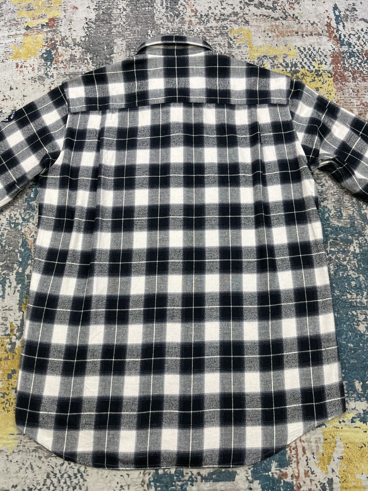 Japanese Brand Capri Blue Luxury Liner Melton Checked Button Down Shirt Size US S / EU 44-46 / 1 - 5 Thumbnail