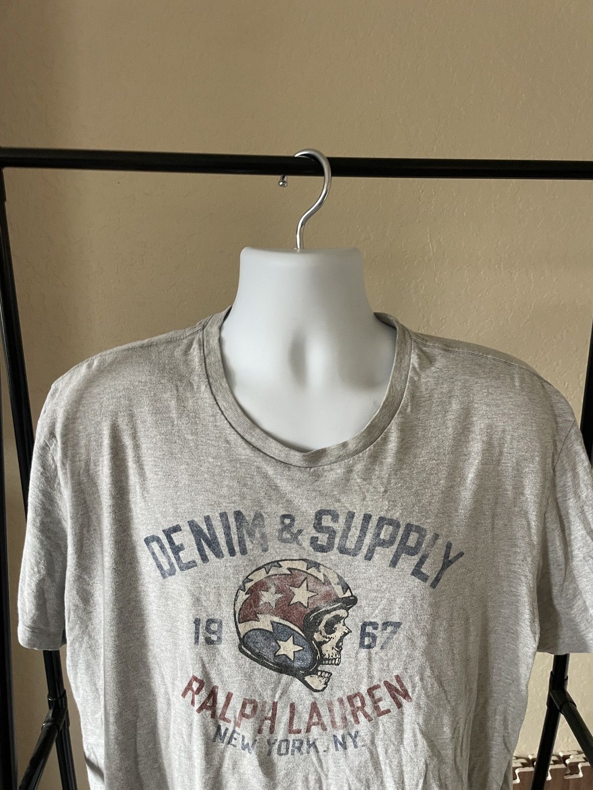 Denim & Supply Ralph Lauren American Flag Skull Rider graphic tee Size US XL / EU 56 / 4 - 2 Thumbnail