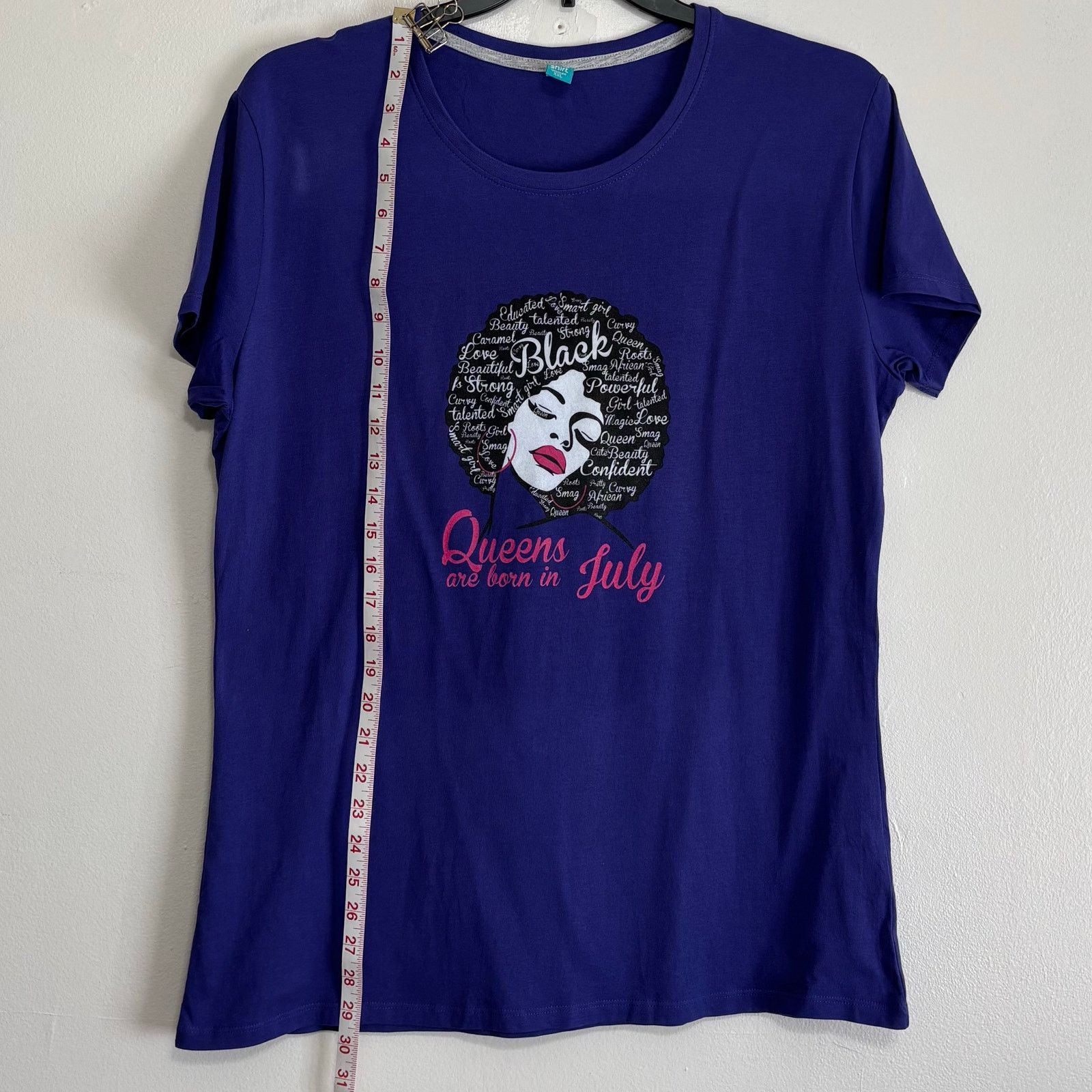 Other Spreadshirt Purple Queens Are Born in July Graphic Tee XXL Size XXL / US 16-18 / IT 52-54 - 4 Thumbnail