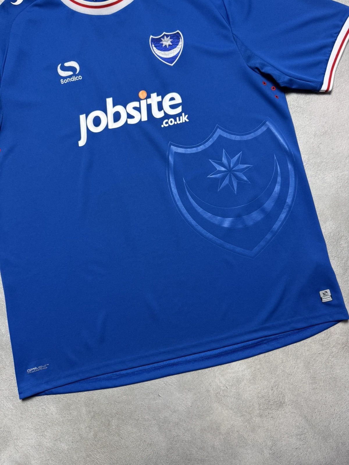 Vintage Portsmouth 2017 2018 Home Shirt Soccer Jersey Sondico Size US XXL / EU 58 / 5 - 4 Thumbnail