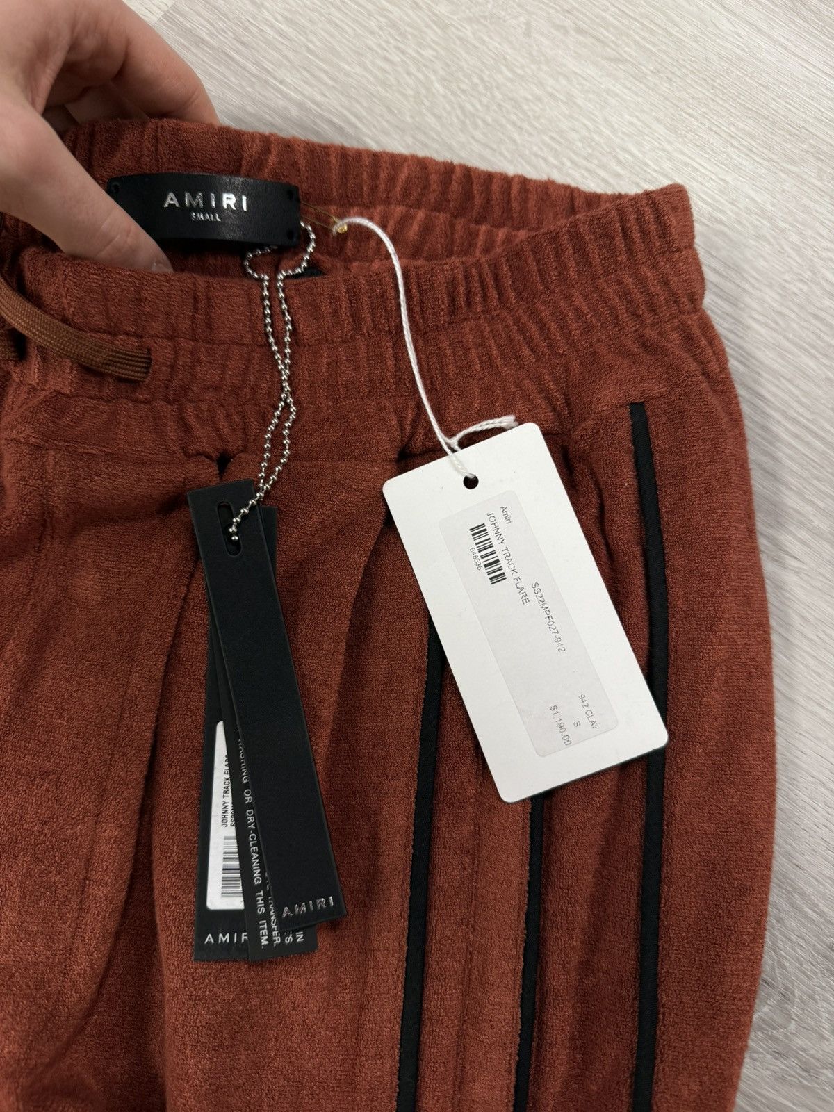 Amiri AMIRI Johnny Track Pants – Rust Size US 29 - 3 Thumbnail