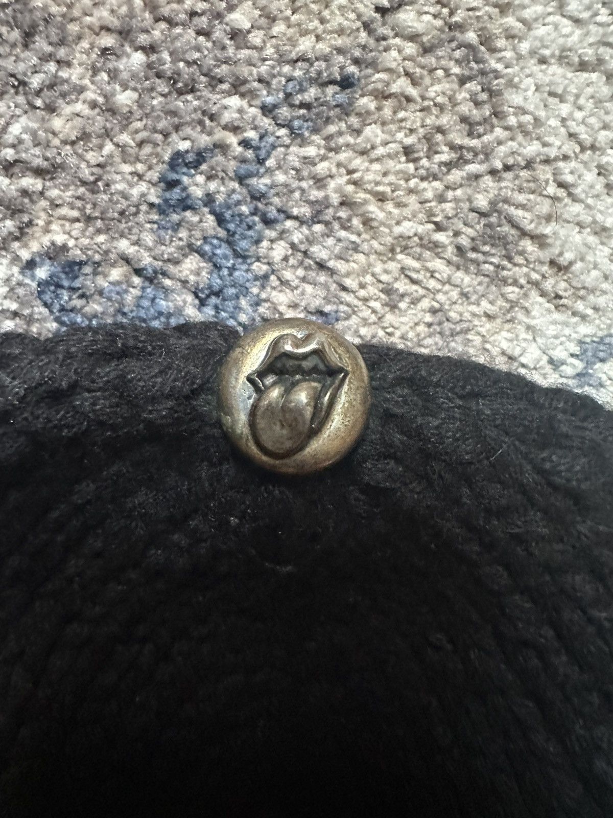 Chrome Hearts Chrome Hearts Vintage Rolling Stones Cashmere Beanie Size ONE SIZE - 3 Thumbnail