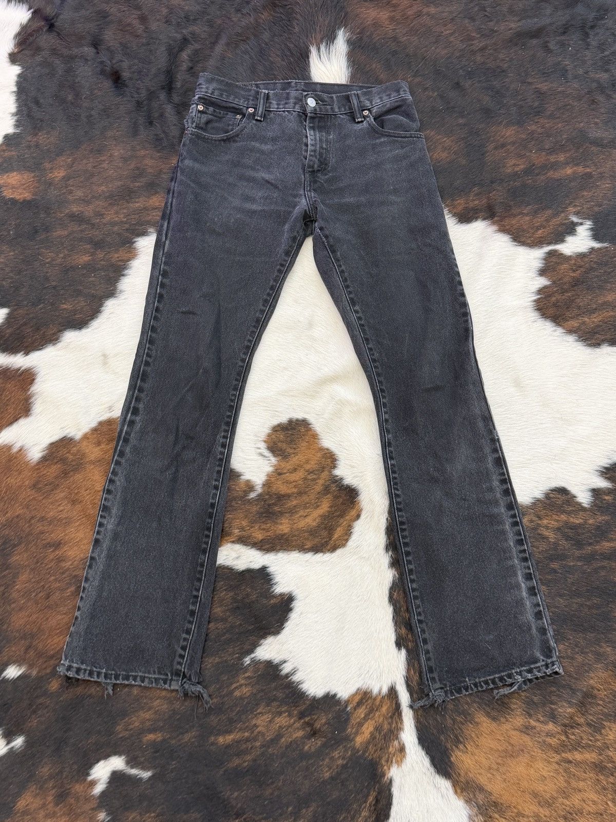 Levi's Vintage Levi’s 517 Black Faded Bootcut Jeans Size US 28 / EU 44 - 1 Thumbnail