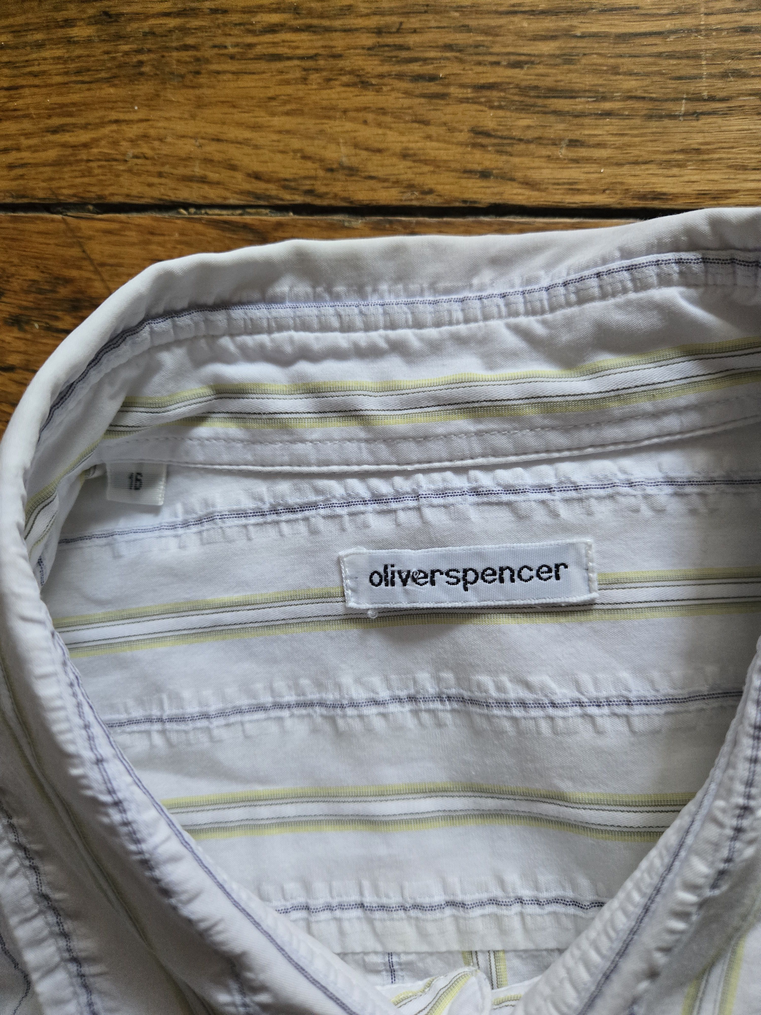 Oliver Spencer Oliver Spencer L Special Pickman Sand button up Size US L / EU 52-54 / 3 - 3 Thumbnail