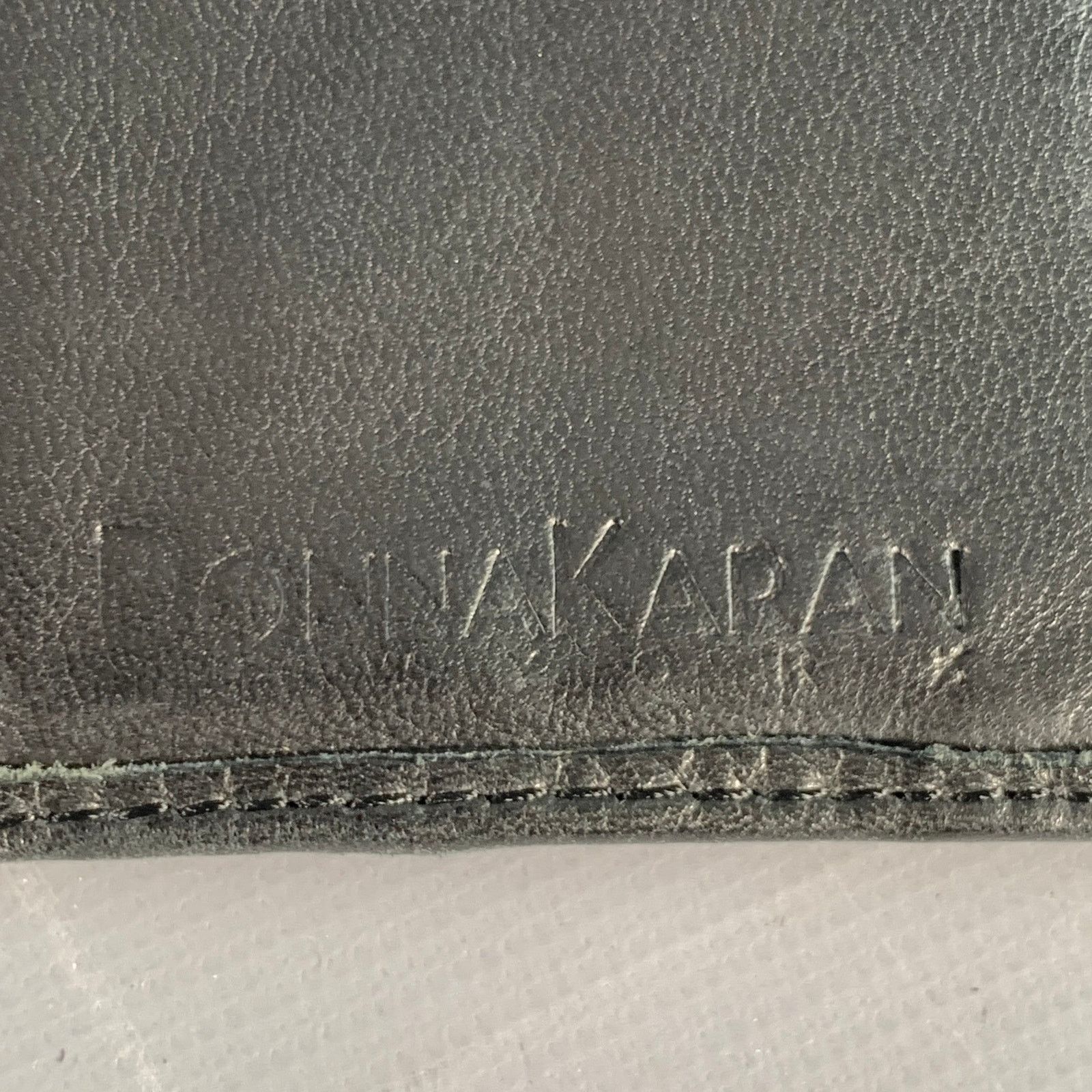 Donna Karan DONNA KARAN Black Gold Leather Wallet Size ONE SIZE - 3 Thumbnail