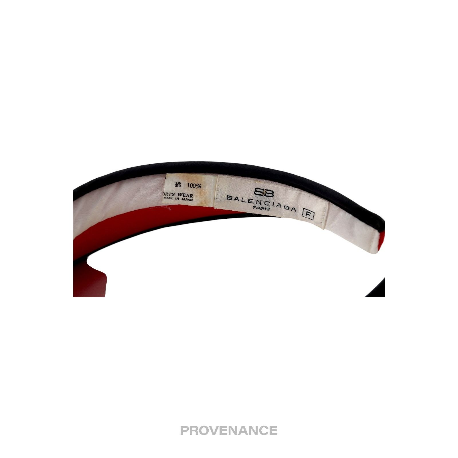 Balenciaga 🔴 Balenciaga B Logo Visor - Red/Black Size ONE SIZE - 6 Thumbnail