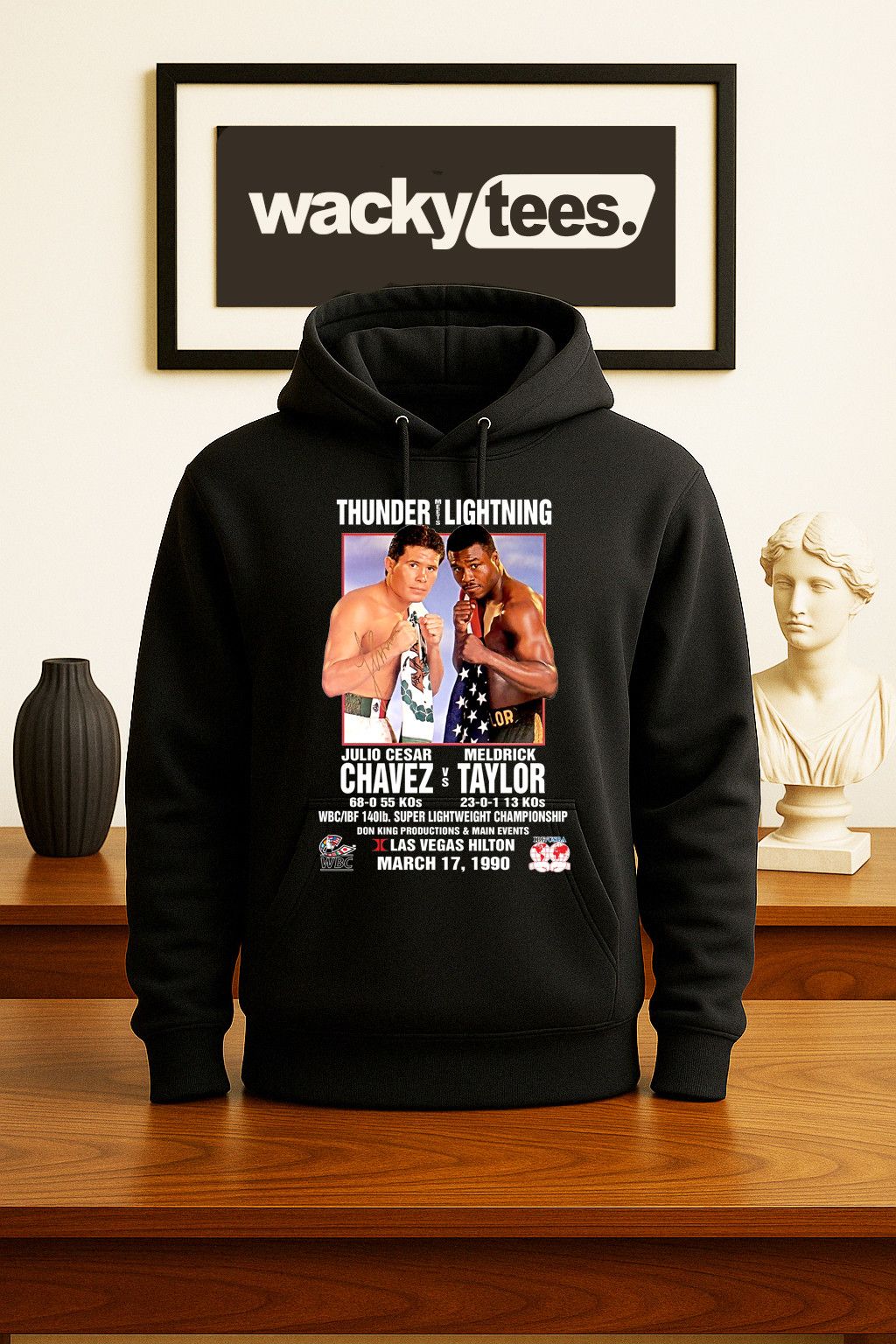 Other Julio Cesar Chavez vs Taylor 1990 Boxing Poster Tee Shirt Size US L / EU 52-54 / 3 - 4 Thumbnail