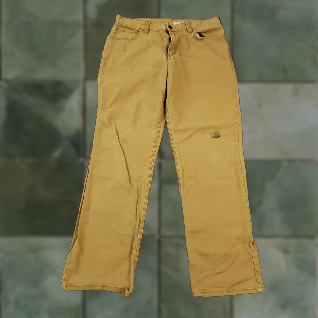 Carhartt VINTAGE Carhartt Brown Canvas Straight Leg Stretch Pants Men 32x30 Relaxed Fit Workwear Size US 34 / EU 50 - 1 Thumbnail