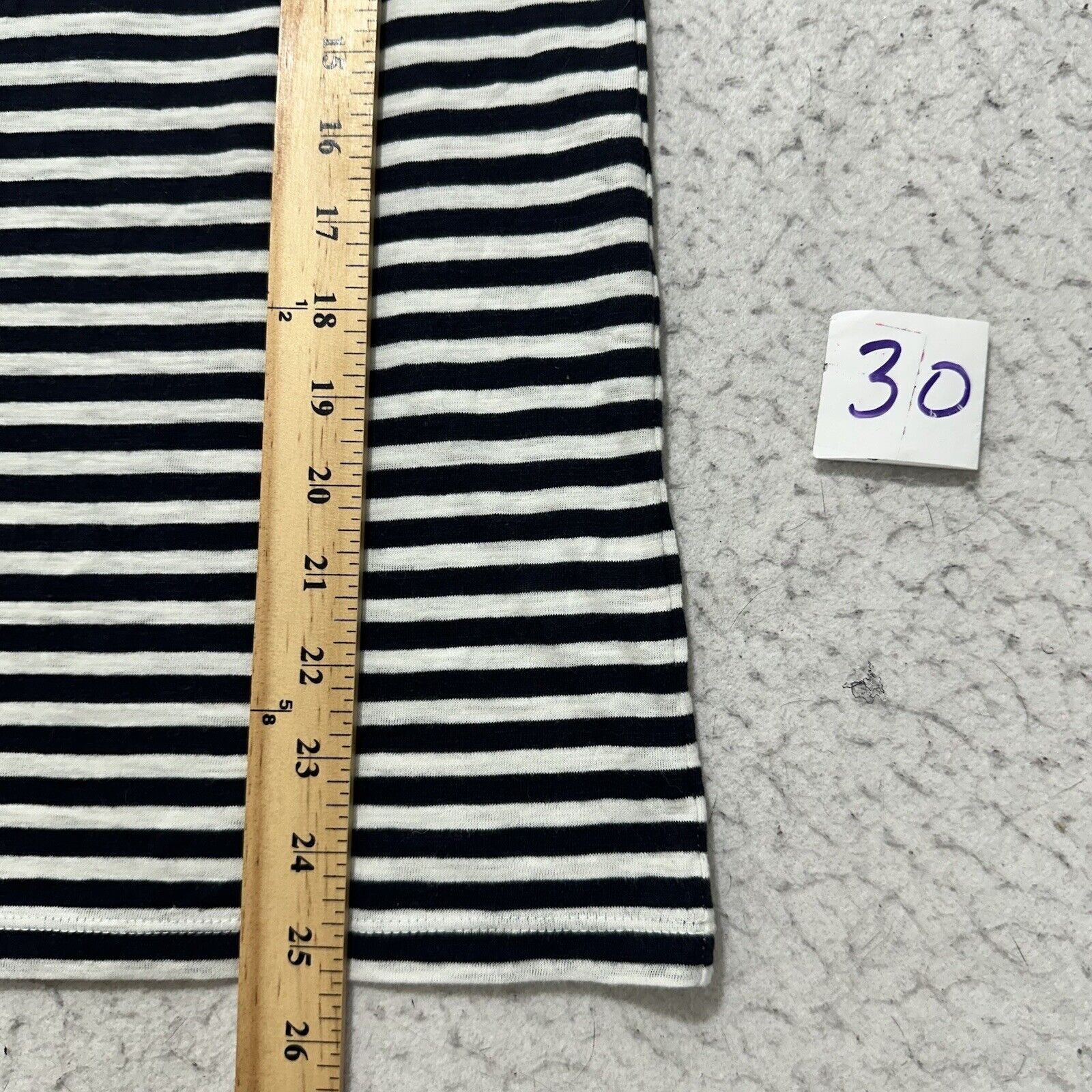 J.Crew J. Crew XS Blue White Striped T Shirt Glitter Crewneck Top Size XS / US 0-2 / IT 36-38 - 9 Thumbnail