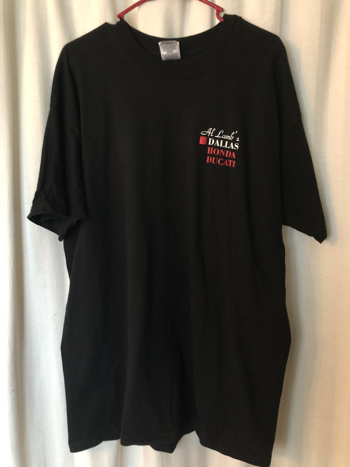 Fruit Of The Loom Tee: Al lamb’s ducati dallas honda biker shirt dbl sided xxl Size US XXL / EU 58 / 5 - 1 Thumbnail