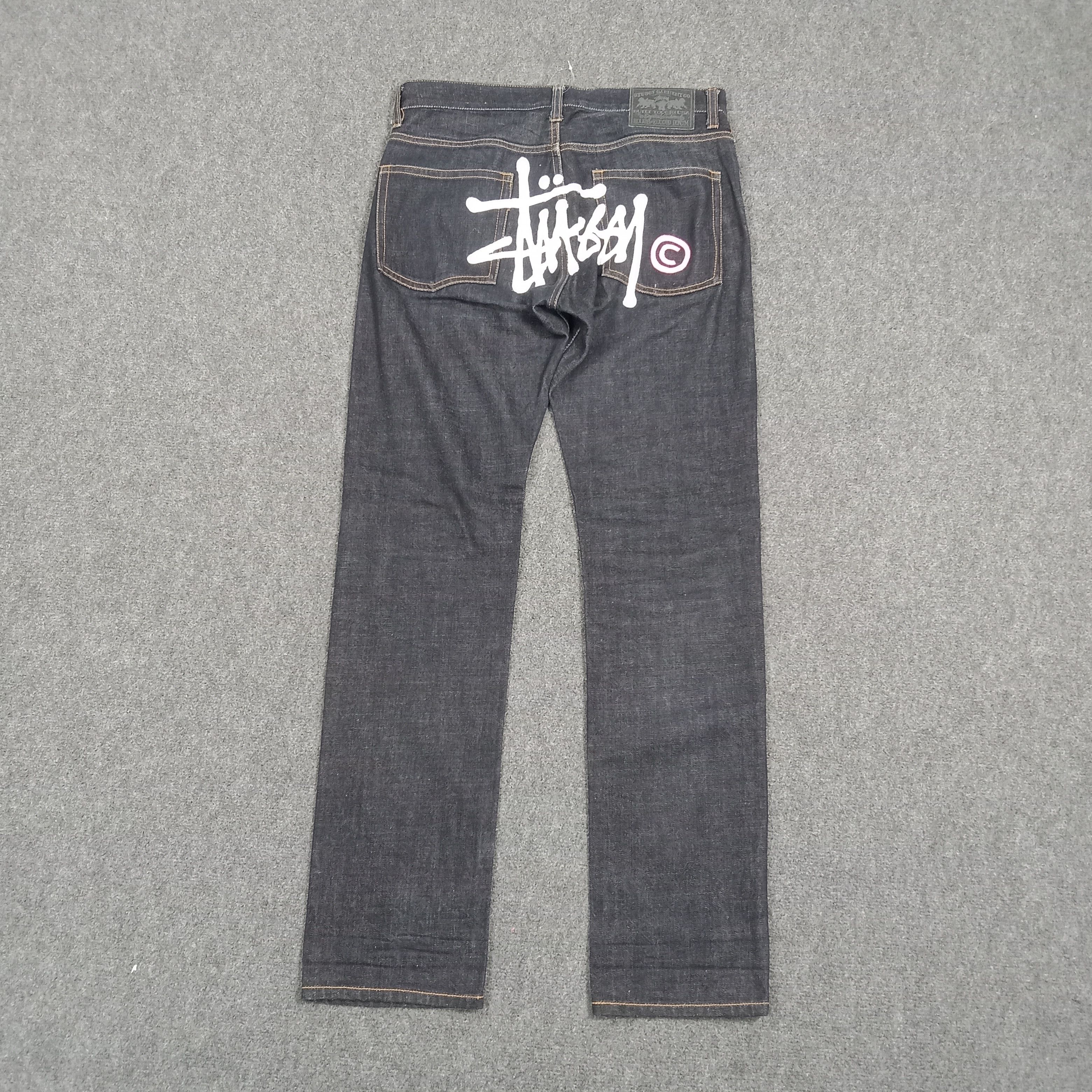 Streetwear × Stussy × Vintage Stussy Rough and Rugged Denim Jeans