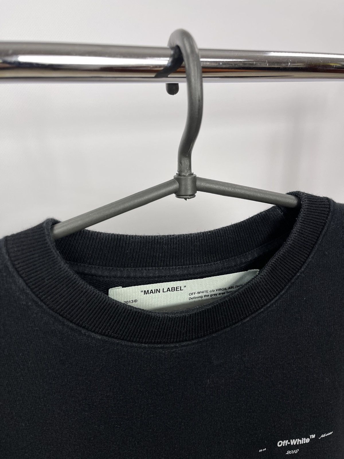 Off-White Off-White Sweatshirt Size S Black Big Logo Size US S / EU 44-46 / 1 - 4 Thumbnail