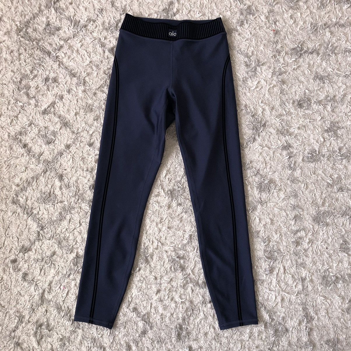 Alo Yoga Airlift High-Waist 7/8 Line Up Legging Navy XS