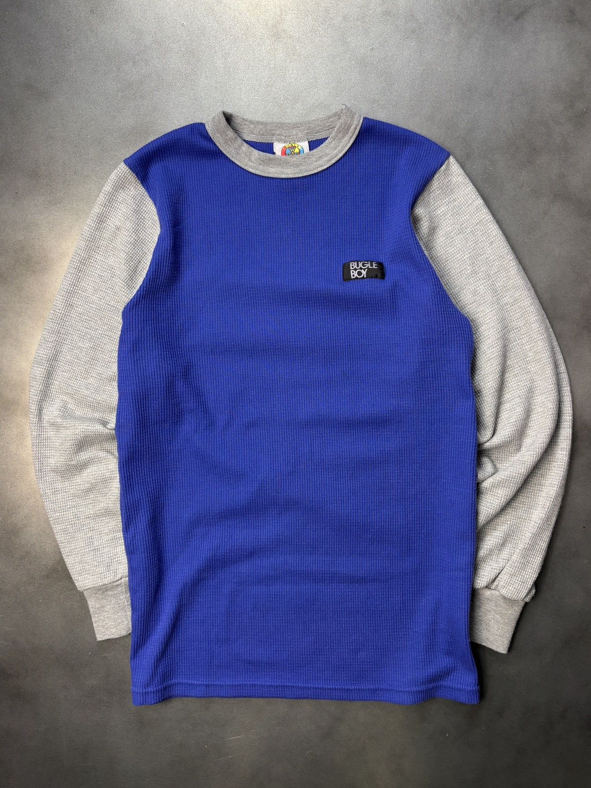 Bugle Boy × Vintage 1980s Bugle Boy Thermal Vintage Two Tone Waffle Raver 1990s Size US M / EU 48-50 / 2 - 1 Thumbnail