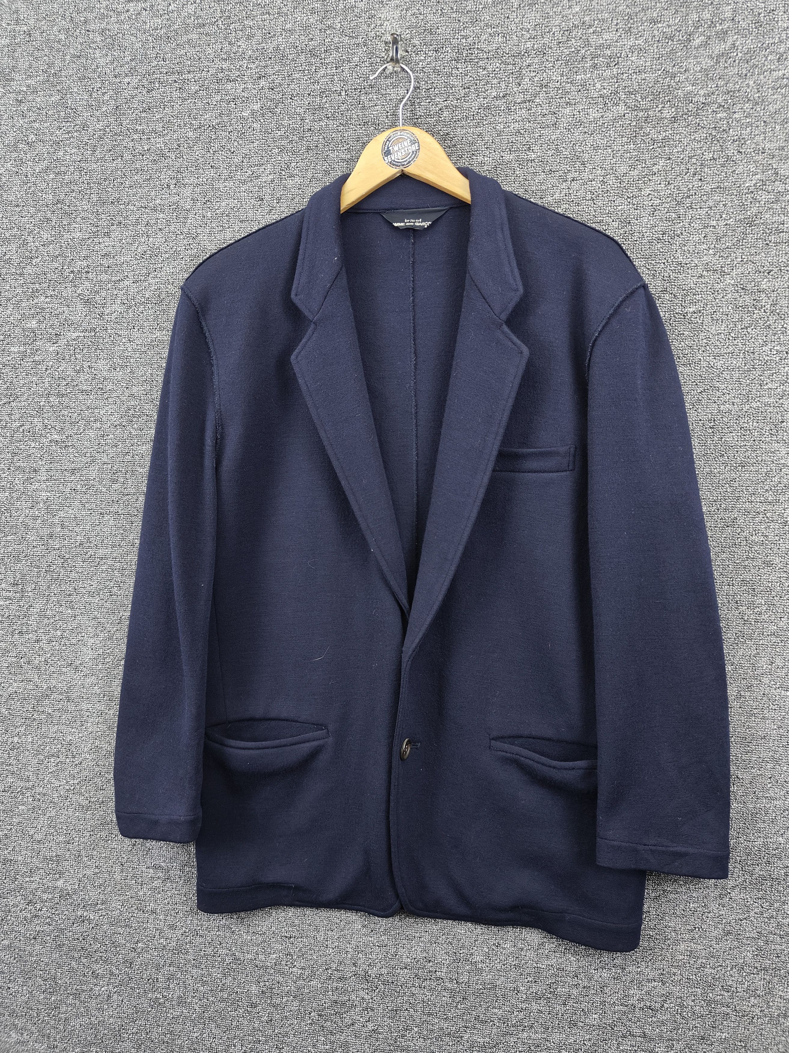 Comme des Garcons Vintage Tricot Comme Des Garcons Single Breasted Wool Blazer Size US M / EU 48-50 / 2 - 2 Thumbnail