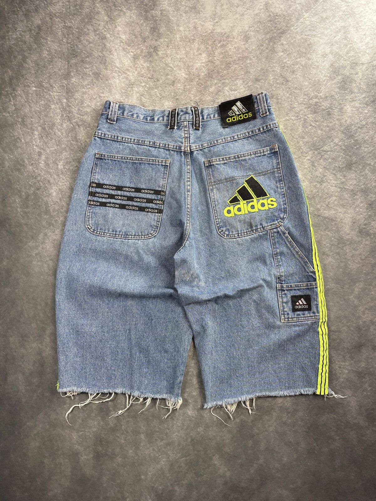 Adidas Vintage Adidas Jeans Shorts 90s Jorts Denim Baggy Loose Long Size US 32 / EU 48 - 20 Thumbnail