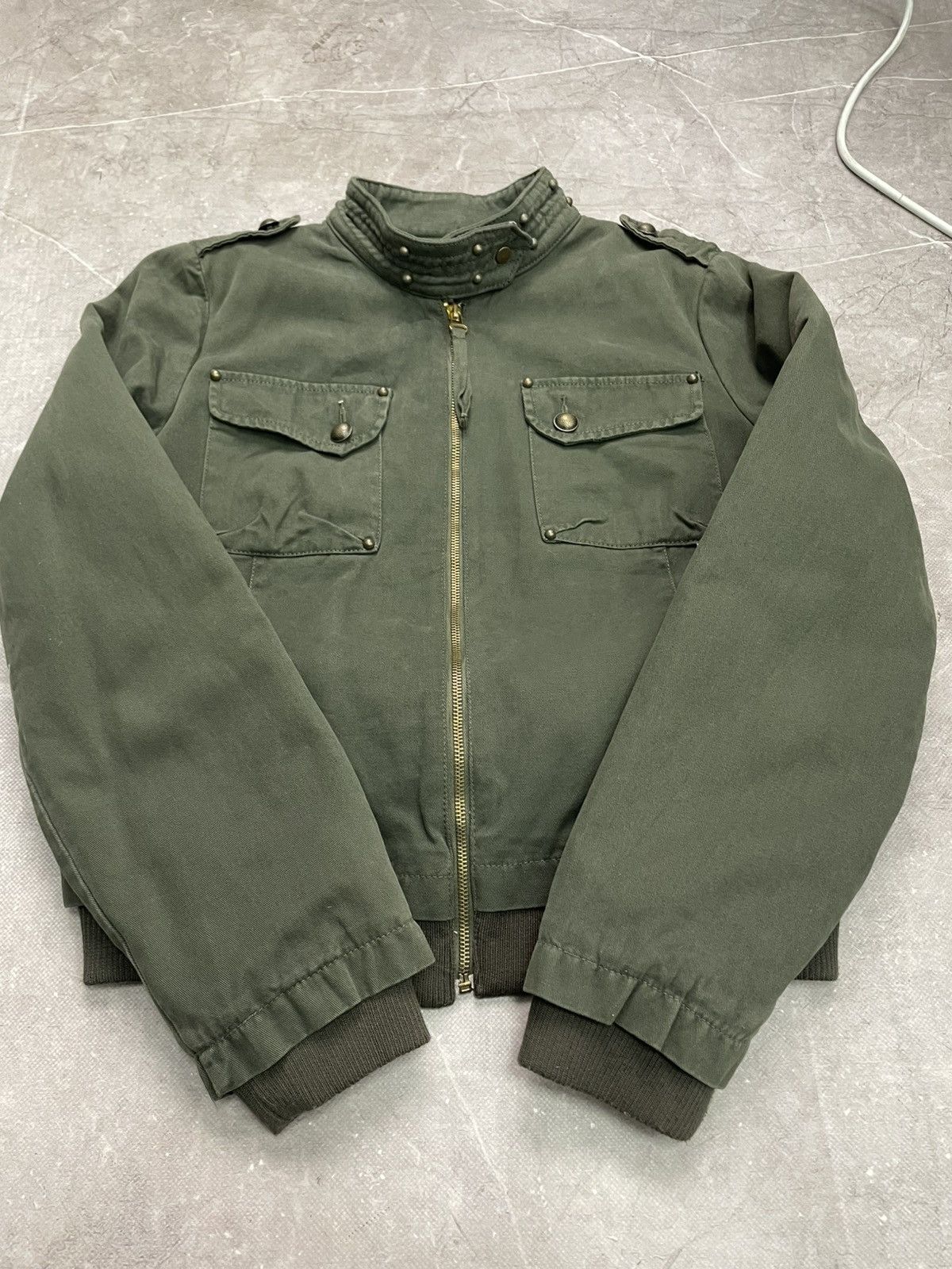 Hysteric Glamour Green military style jacket vintage workwear Size US M / EU 48-50 / 2 - 6 Thumbnail