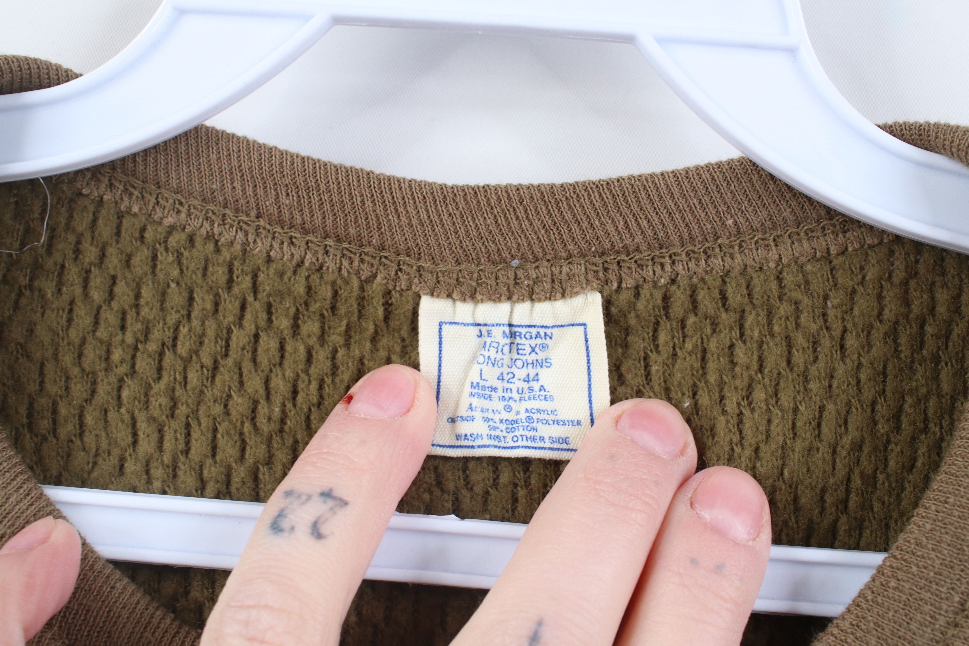 Vintage Vintage 70s Streetwear Knit Long Sleeve T-Shirt Breen USA Size US L / EU 52-54 / 3 - 6 Thumbnail