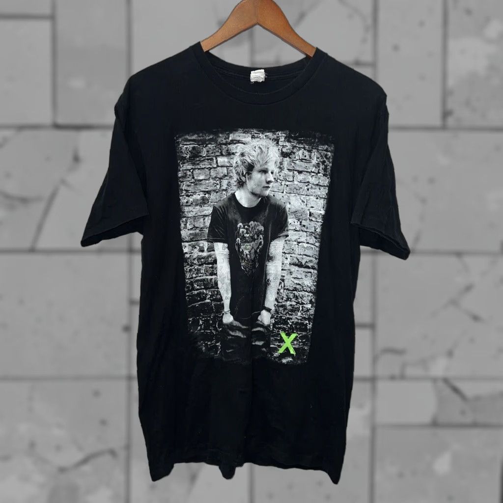 Vintage ED SHEERAN X BLACK TOUR T-SHIRT Mens Large Black Graphic Tee Size US L / EU 52-54 / 3 - 1 Thumbnail