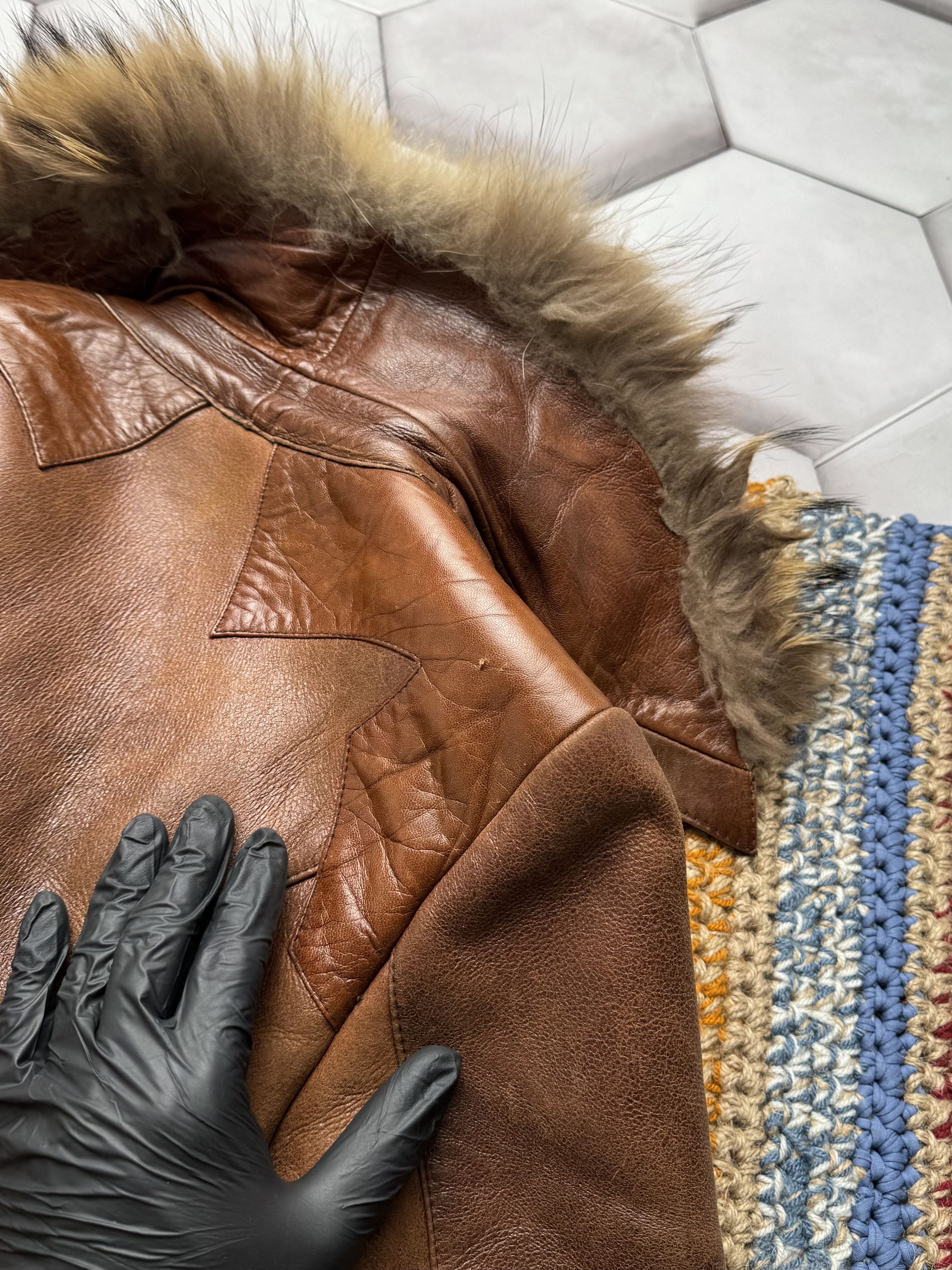 Japanese Brand Vintage Real Sheepskin Coat (E4) Size S / US 4 / IT 40 - 18 Thumbnail