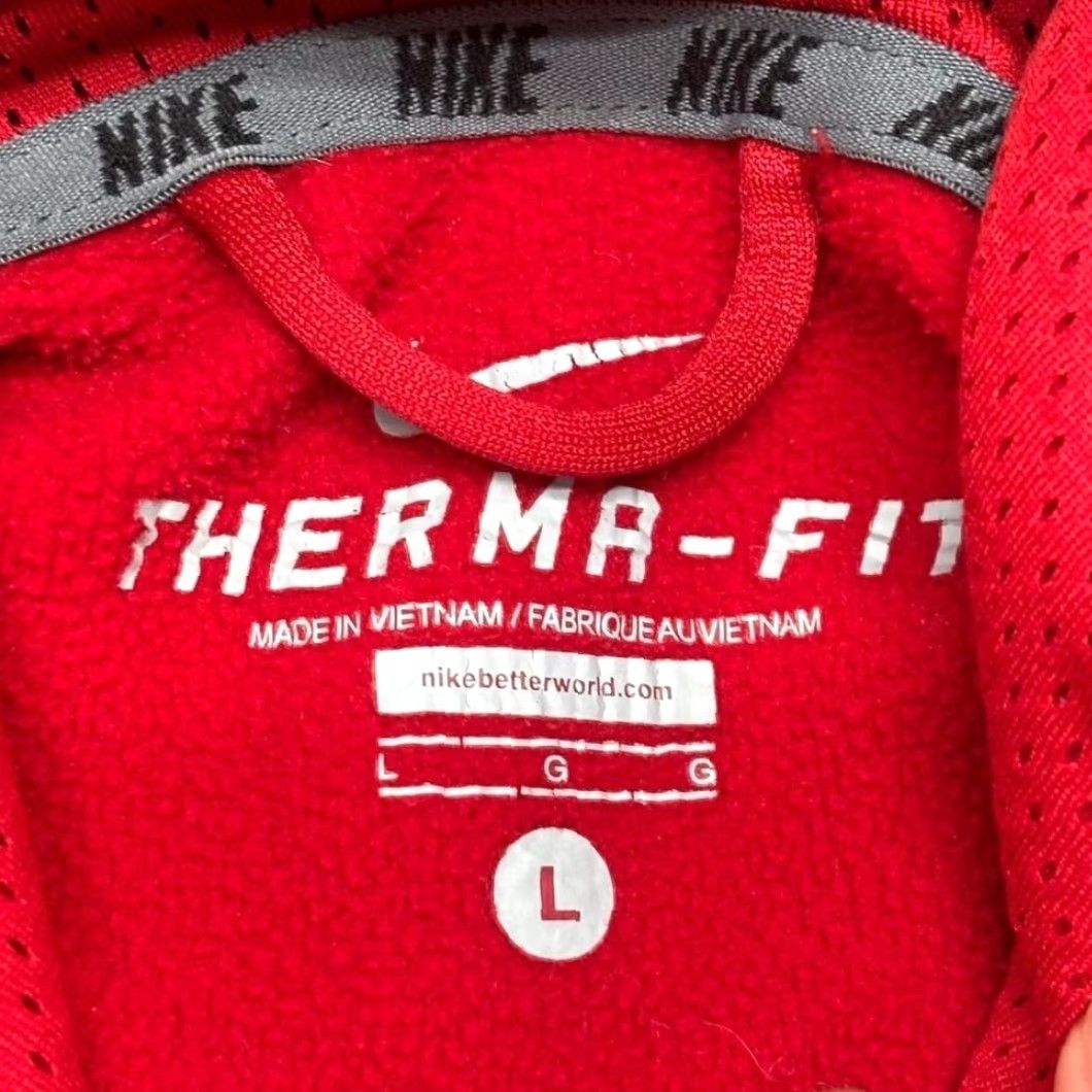 Nike Nike Therma Fit KO Performance 2.0 Red Mens L Pullover Hoodie EUC Mini Swoosh Kangaroo Pocket Sweatshirt Size US L / EU 52-54 / 3 - 4 Thumbnail