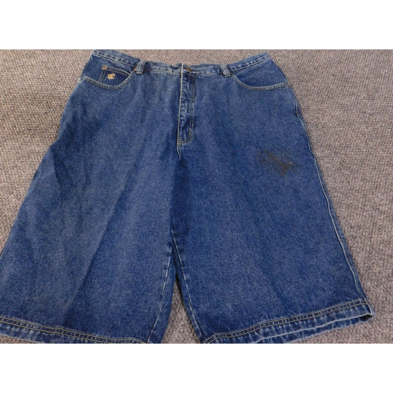 Rocawear Rocawear Shorts Mens 42 Blue Denim Baggy Hip Hop Jean Carpenter Embroidered Logo Size US 42 / EU 58 - 3 Thumbnail