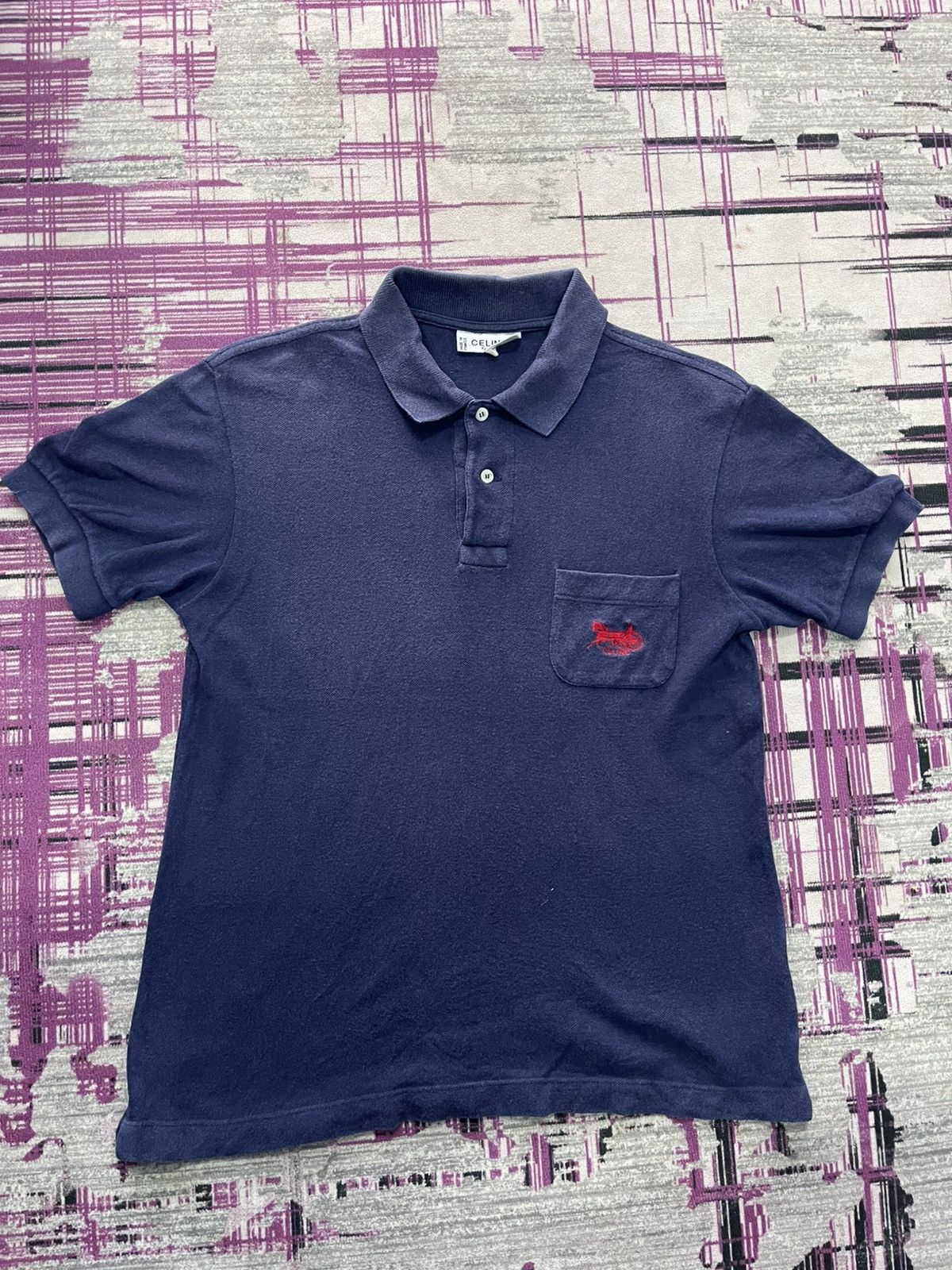 Celine VINTAGE CELINE PARIS POLO SHIRT VERY RARE Size US M / EU 48-50 / 2 - 1 Thumbnail
