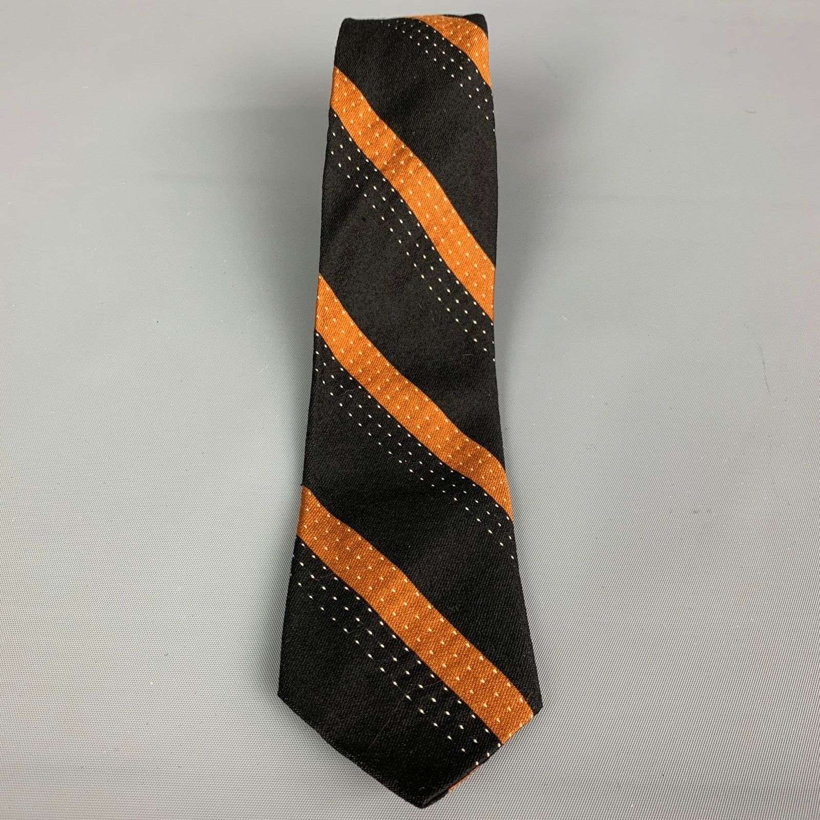 Vintage VINTAGE Black Silk Tie Size ONE SIZE - 2 Thumbnail