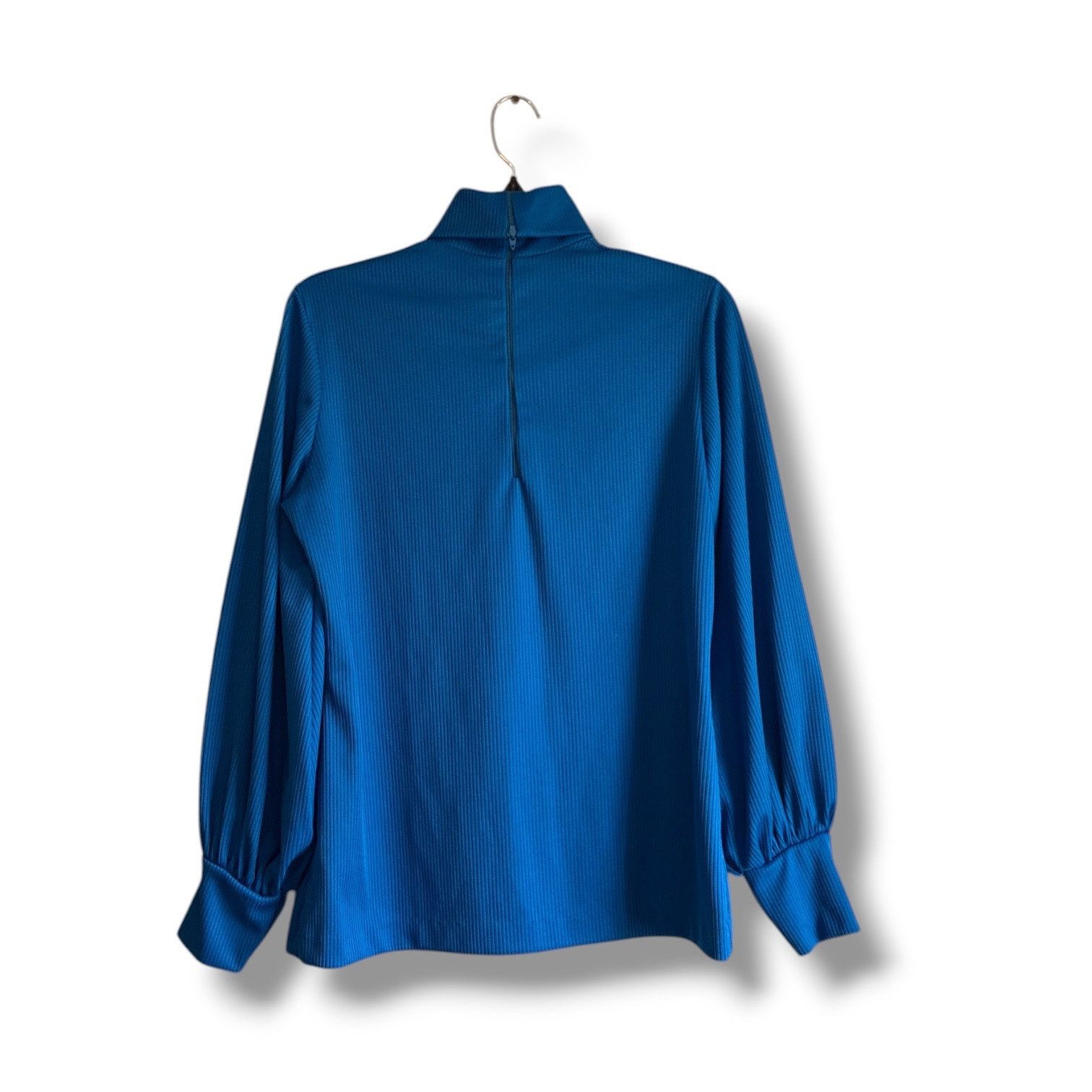 Vintage Vintage 70s Pykettes ribbed true turtleneck bishop sleeves Size XL / US 12-14 / IT 48-50 - 3 Thumbnail