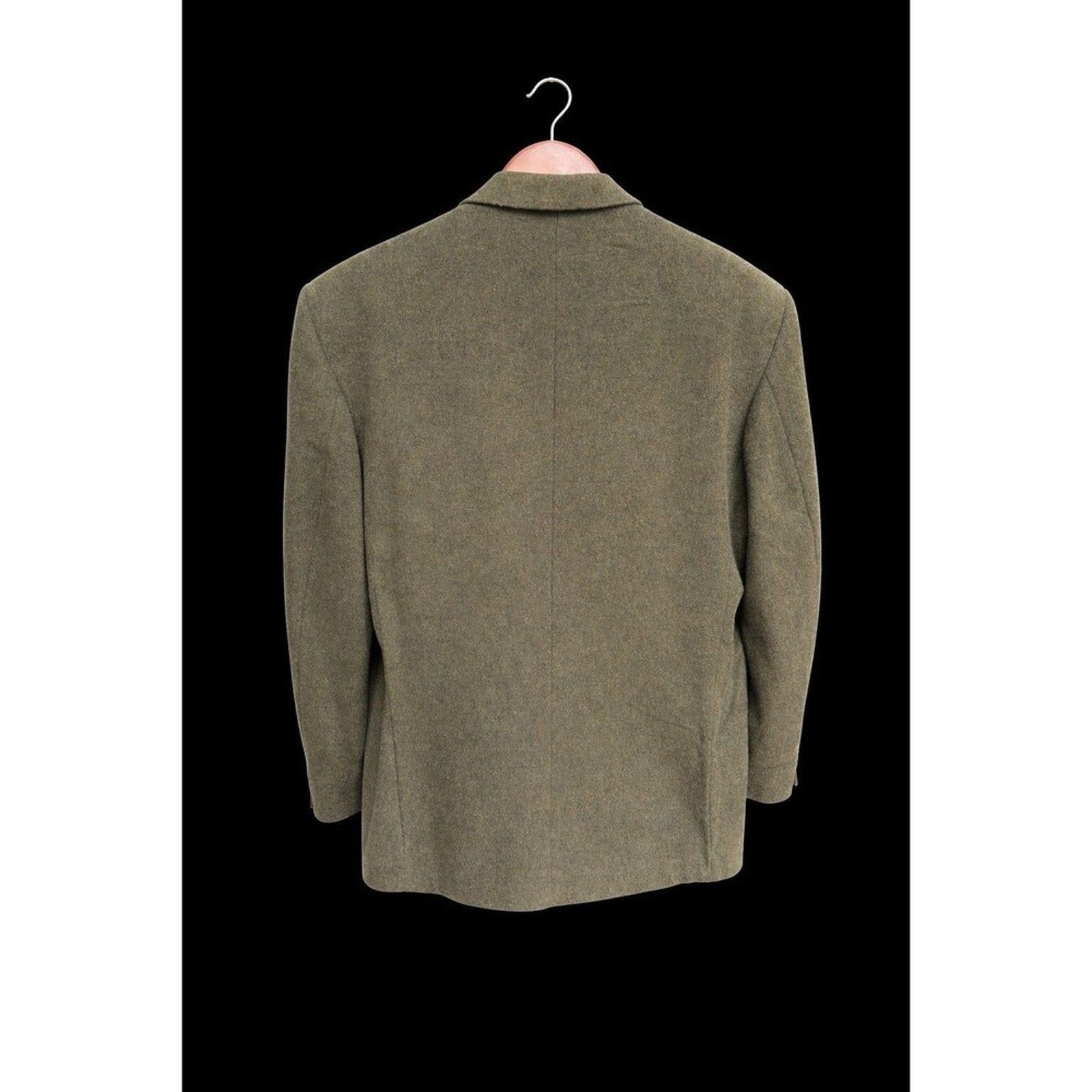 Hunt Club Hunt Club Mens 42R Wool Cashmere Blazer Sport Jacket Green Size 42R - 2 Thumbnail
